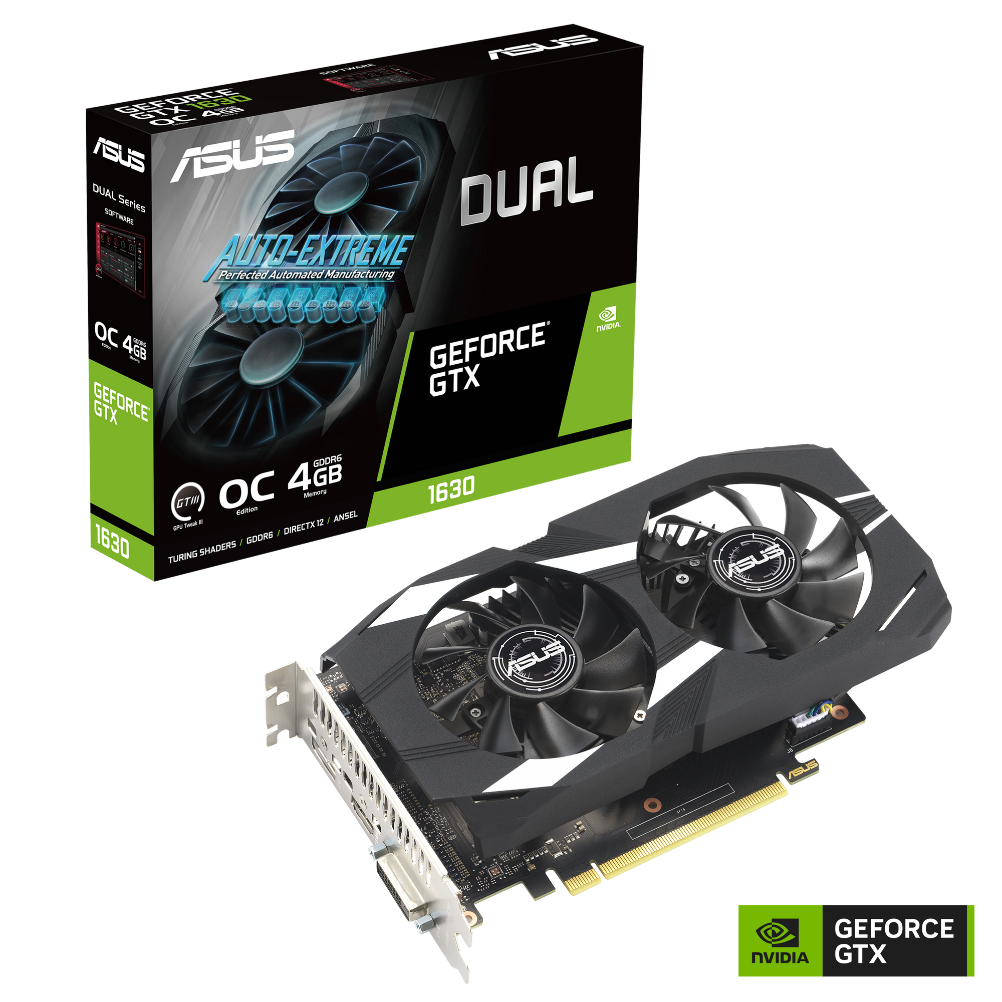 ASUS Dual GeForce GTX 1630 OC Edition 4GB GDDR6 Gaming Grafikkarte thumbnail 5