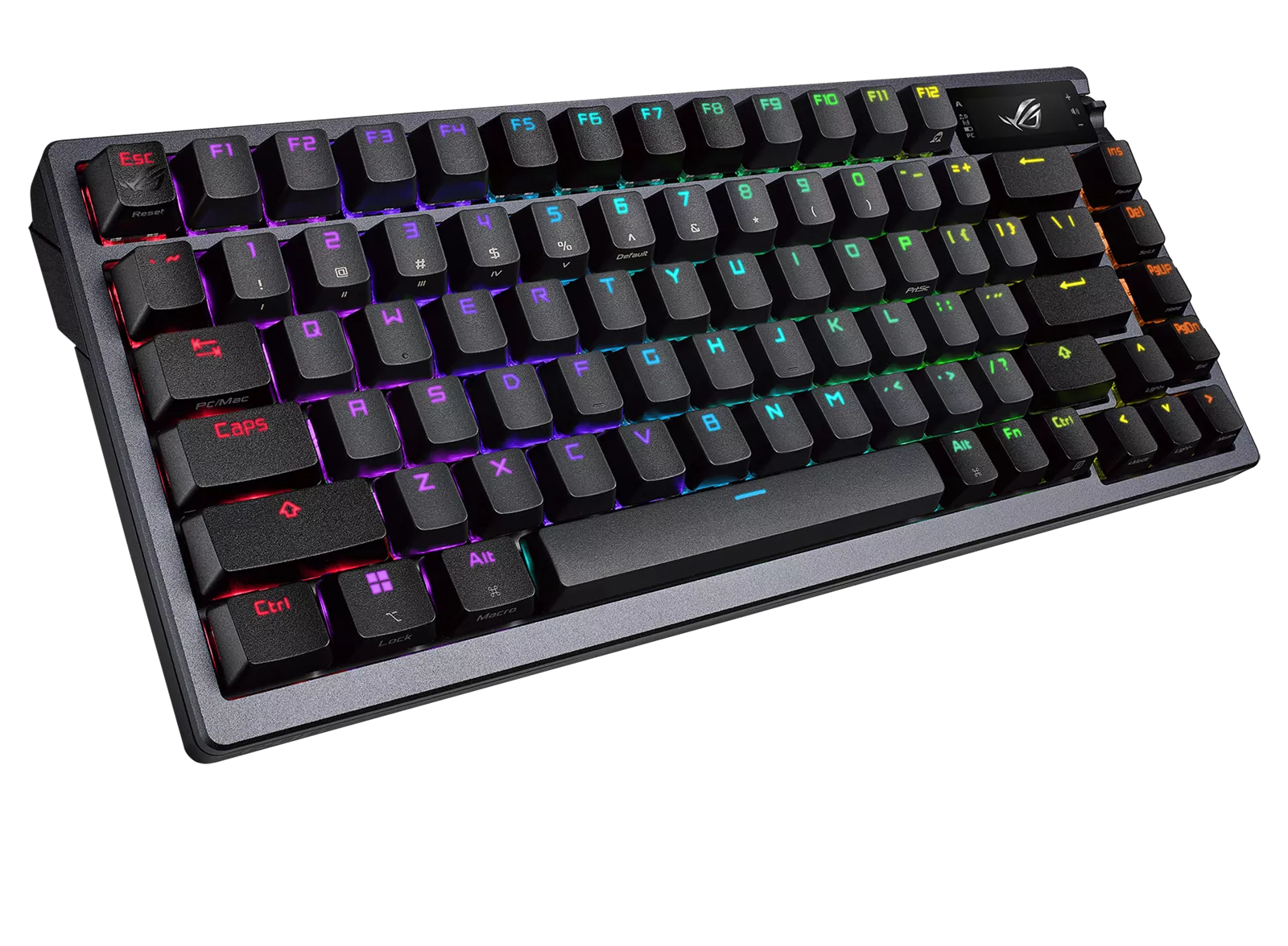 ASUS ROG AZOTH 75% Wireless DIY Custom RGB Gaming Keyboard, NX Red Switches, OLED Display, PBT Keycaps ASUS ROG AZOTH 75% Wireless DIY Custom RGB Gaming Keyboard, NX Red Switches, OLED Display, PBT Keycaps