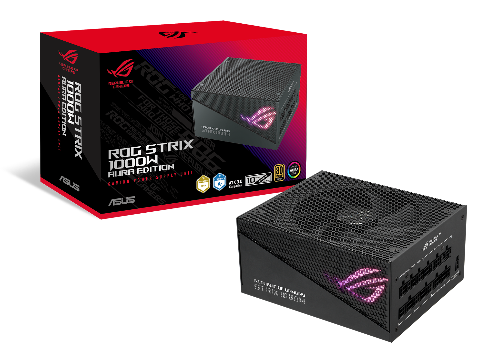 ASUS ROG STRIX 1000W Gold Aura Edition RGB Netzteil 1