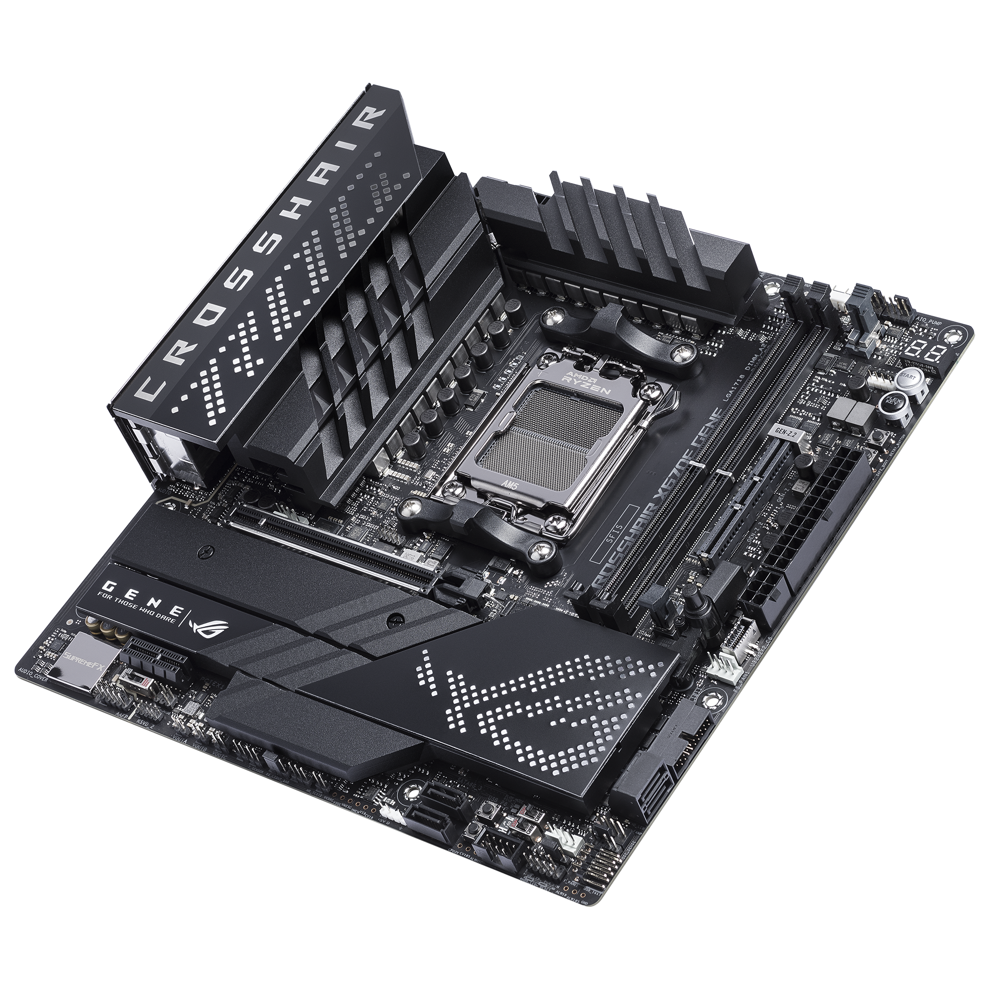 ASUS ROG CROSSHAIR X670E GENE Gaming Motherboard Socket AMD AM5 thumbnail 4