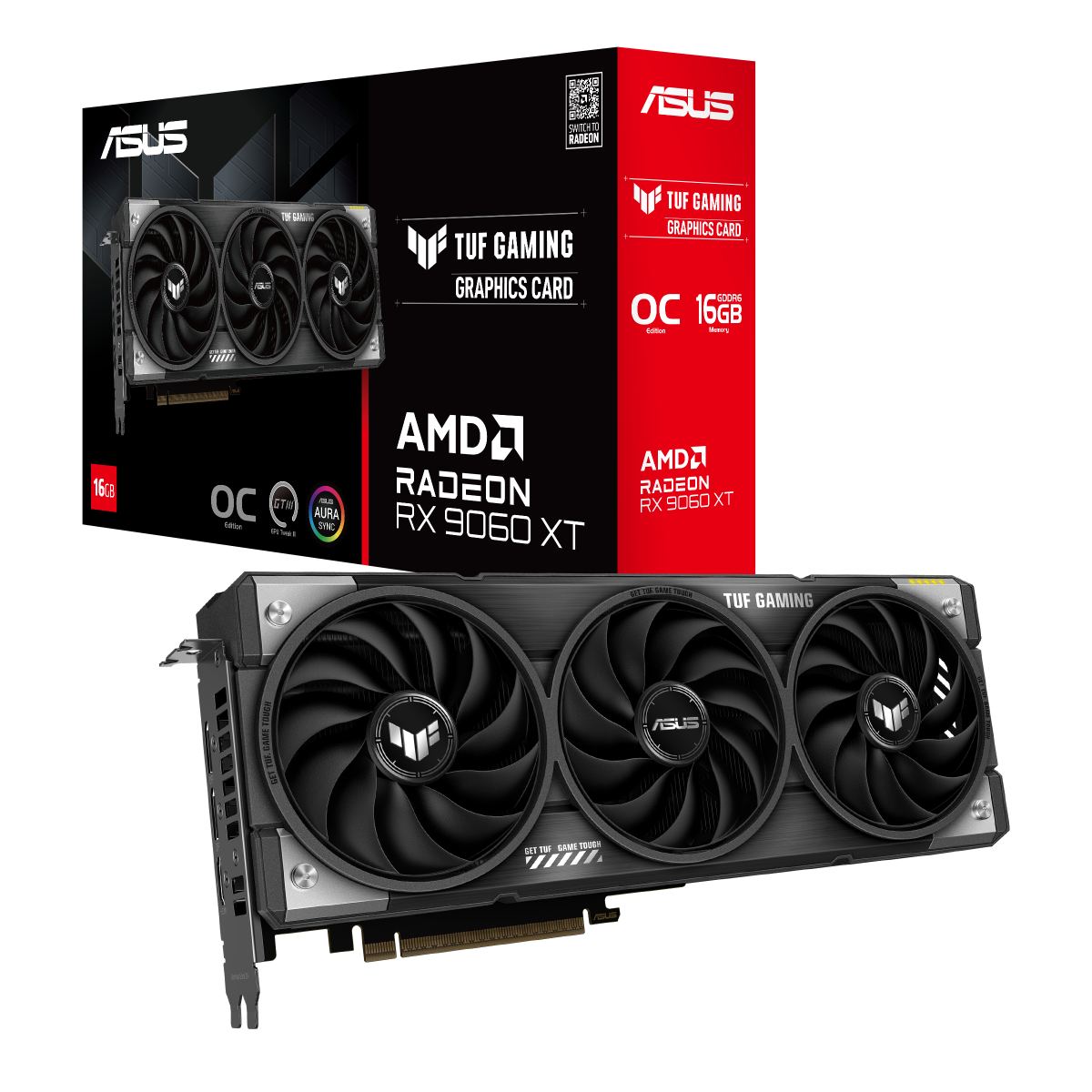 ASUS TUF Gaming Radeon RX 9060 XT OC Edition 16GB GDDR6 Gaming Grafikkarte