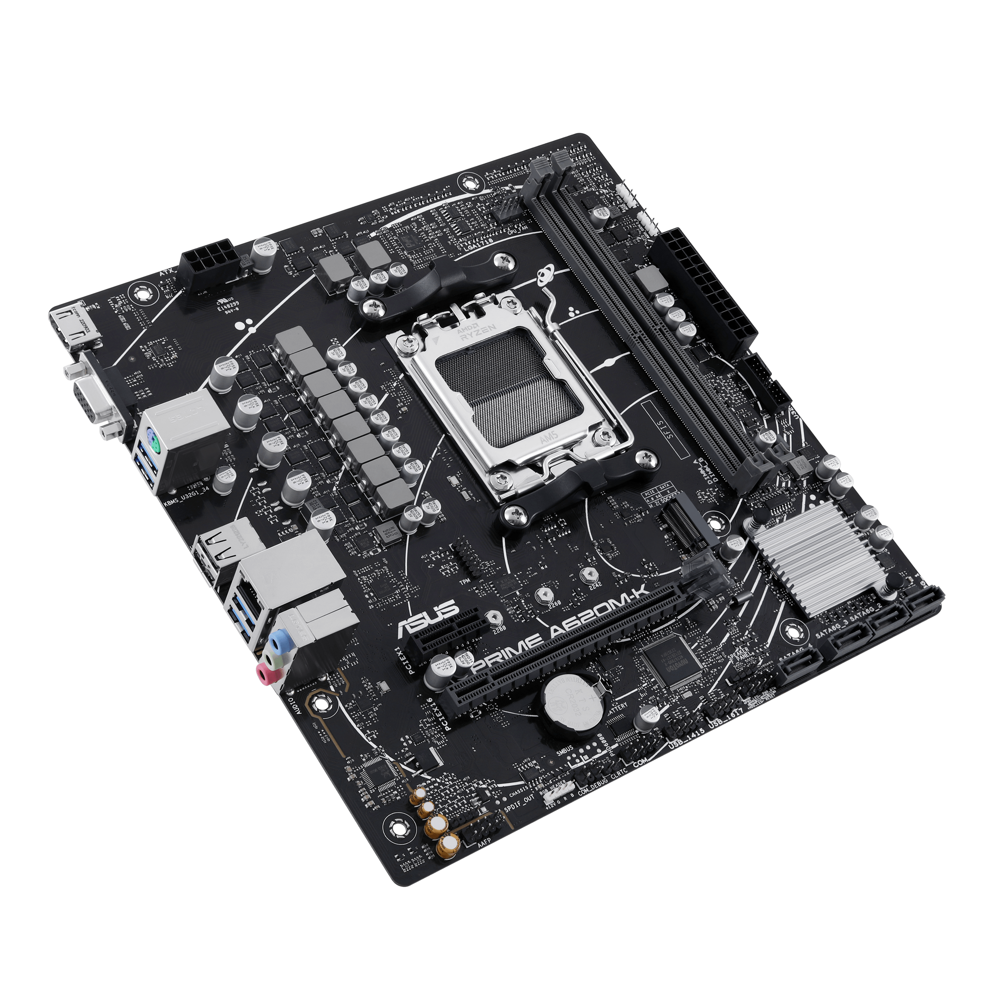 ASUS Prime A620M-K Mainboard Sockel AMD A620 thumbnail 6