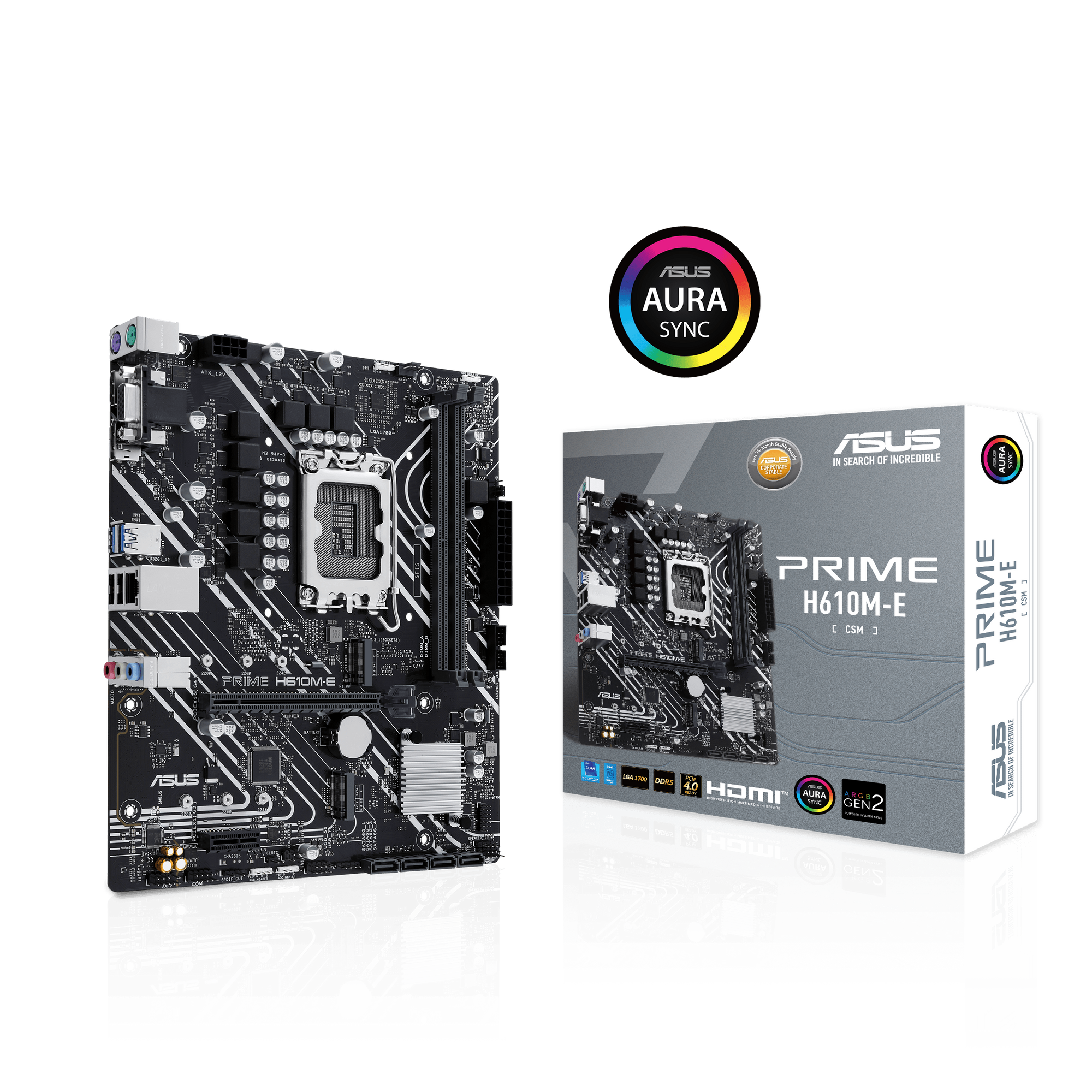 ASUS PRIME H610M-E-CSM Mainboard Sockel Intel LGA 1700 1