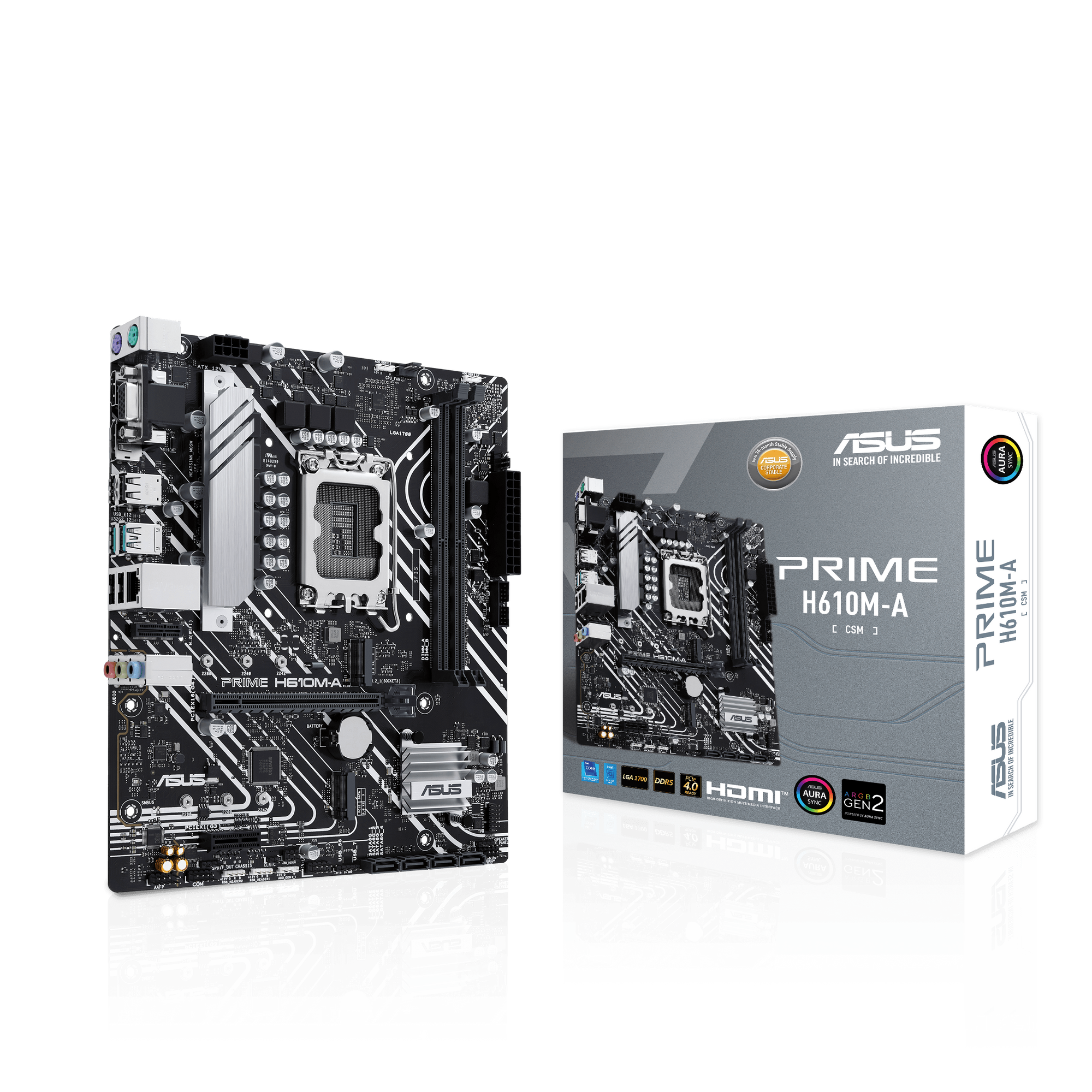 ASUS PRIME H610M-A-CSM (Intel,1700,DDR5,mATX) 1