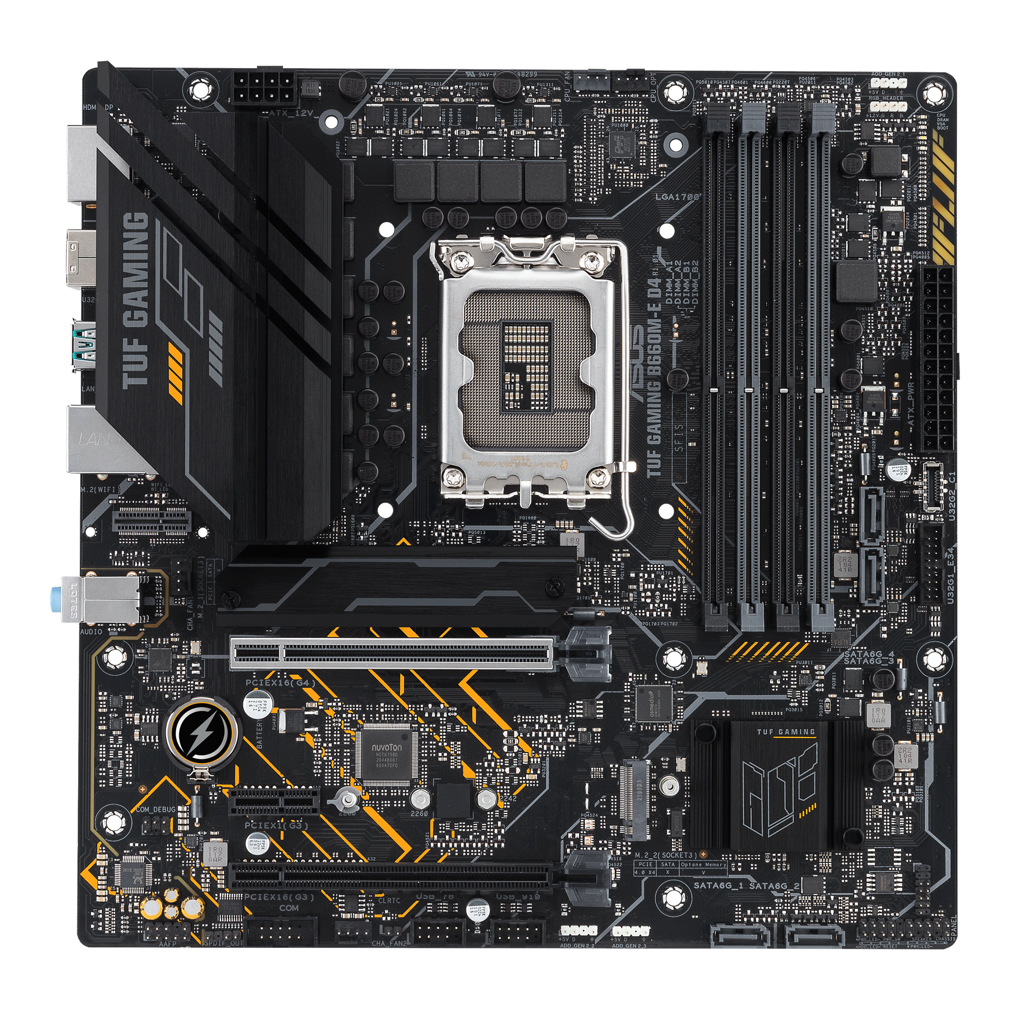 ASUS TUF GAMING B660M-E D4 Mainboard Sockel Intel LGA 1700 thumbnail 3