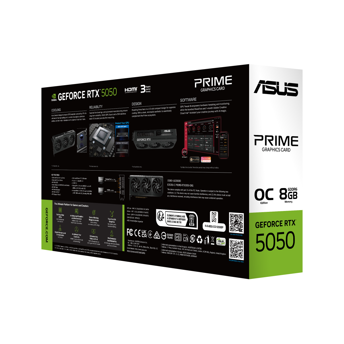 ASUS Prime GeForce RTX 5050 8GB GDDR6 OC Edition Gaming Grafikkarte thumbnail 5