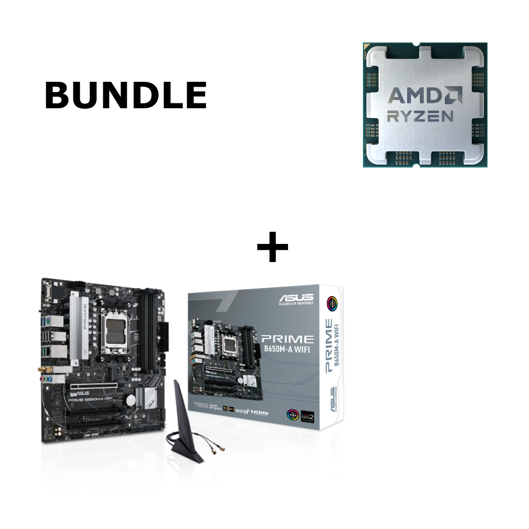 Bundle  ASUS Prime B650M-A WIFI Gaming Mainboard Sockel AMD AM5 + CPU