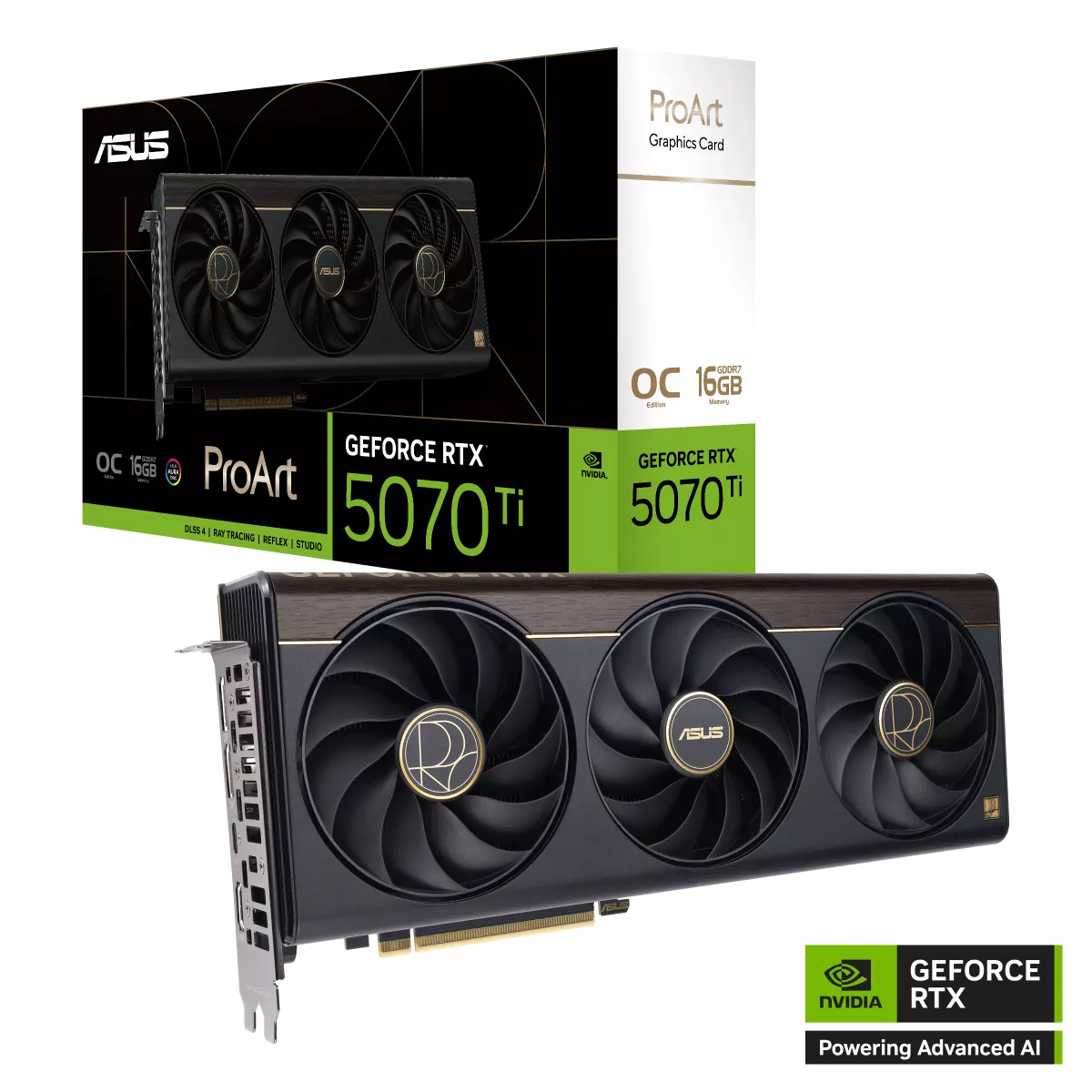 ASUS ProArt GeForce RTX 5070 Ti OC Edition 16GB GDDR7 Content Creation Grafikkarte ASUS ProArt GeForce RTX 5070 Ti OC Edition 16GB GDDR7 Content Creation Grafikkarte