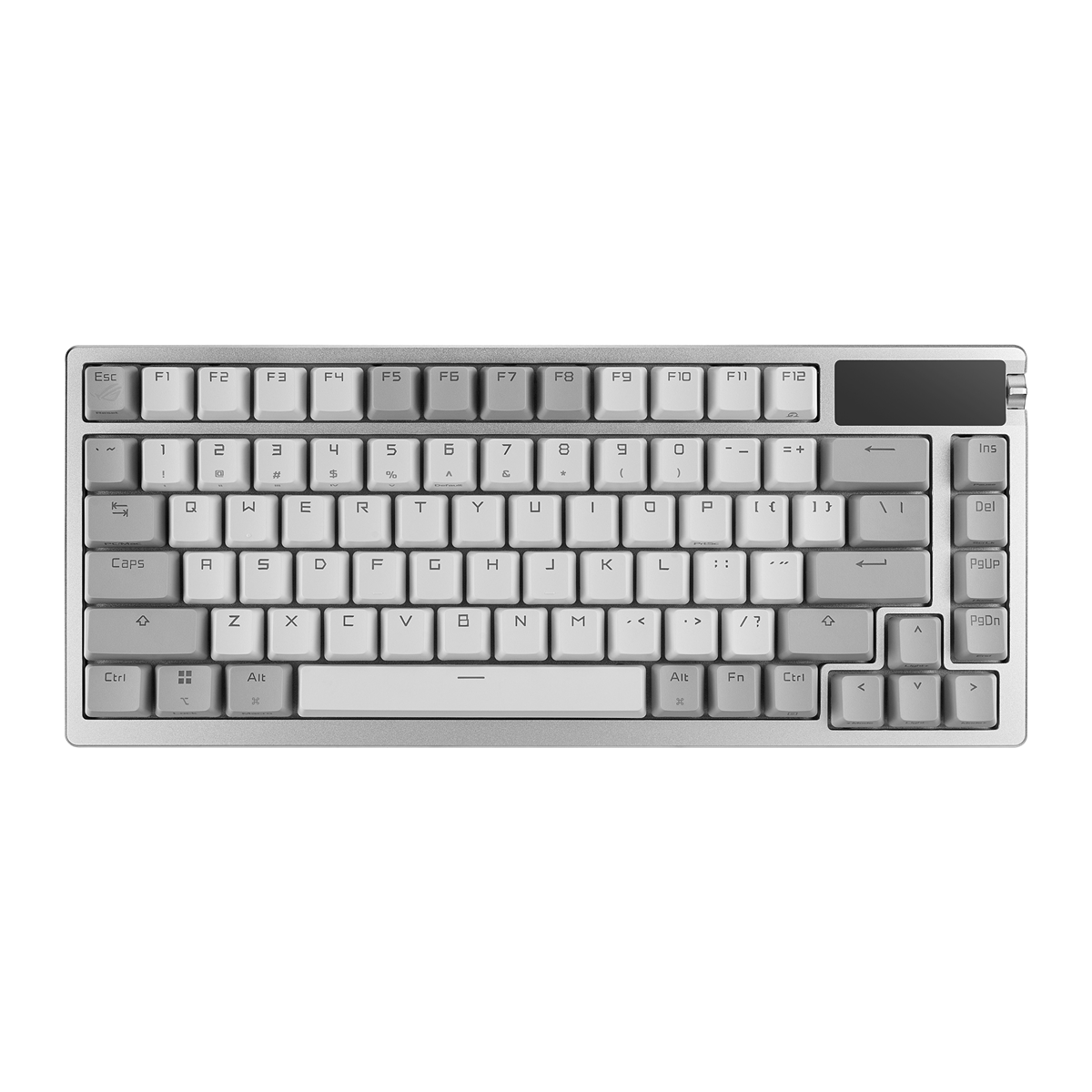 ASUS ROG AZOTH WHITE 75% Wireless DIY Custom RGB Gaming Keyboard, NX Red Switches, OLED Display, PBT thumbnail 5