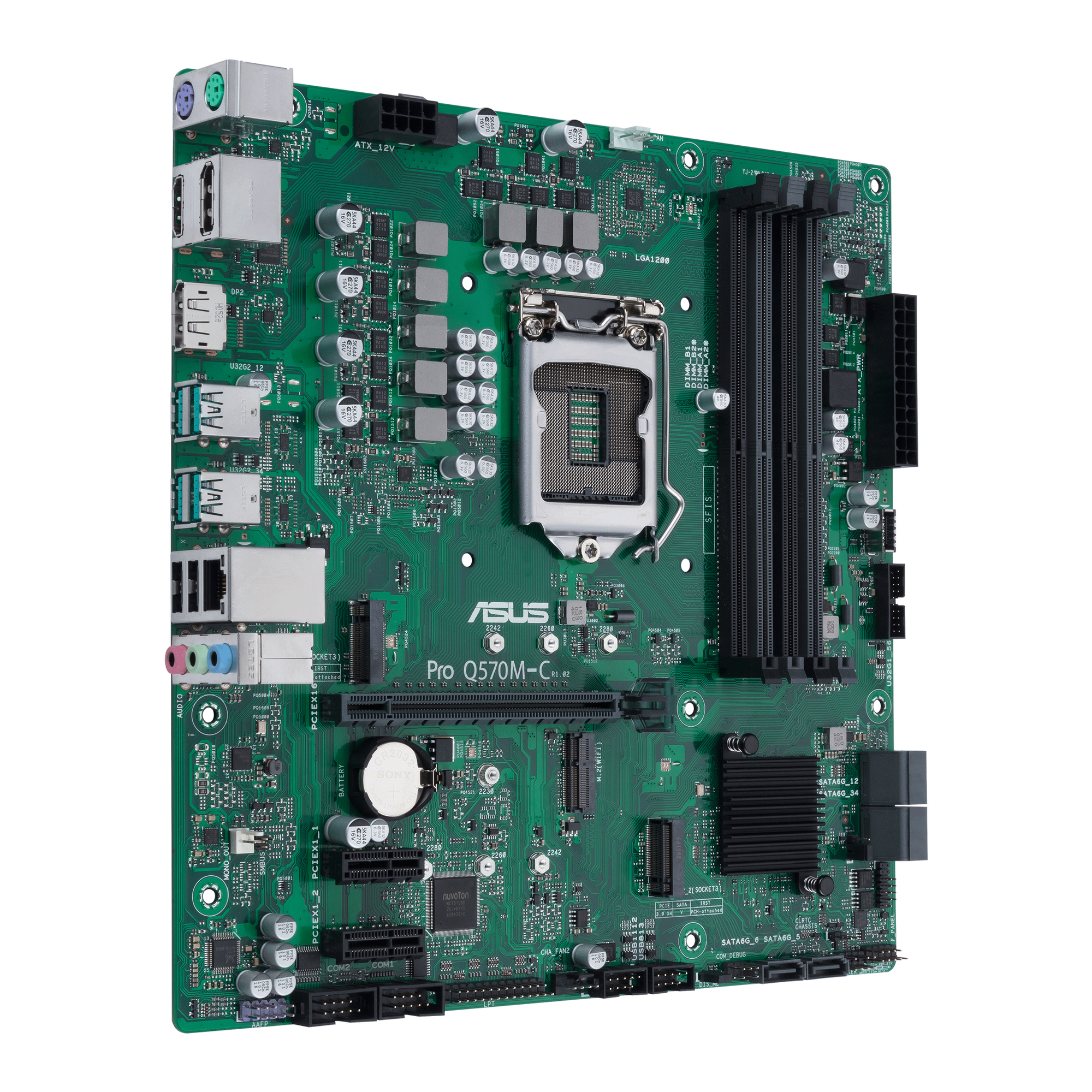 ASUS Pro Q570M-C/CSM Business-Mainboard Sockel Intel LGA 1200 thumbnail 4