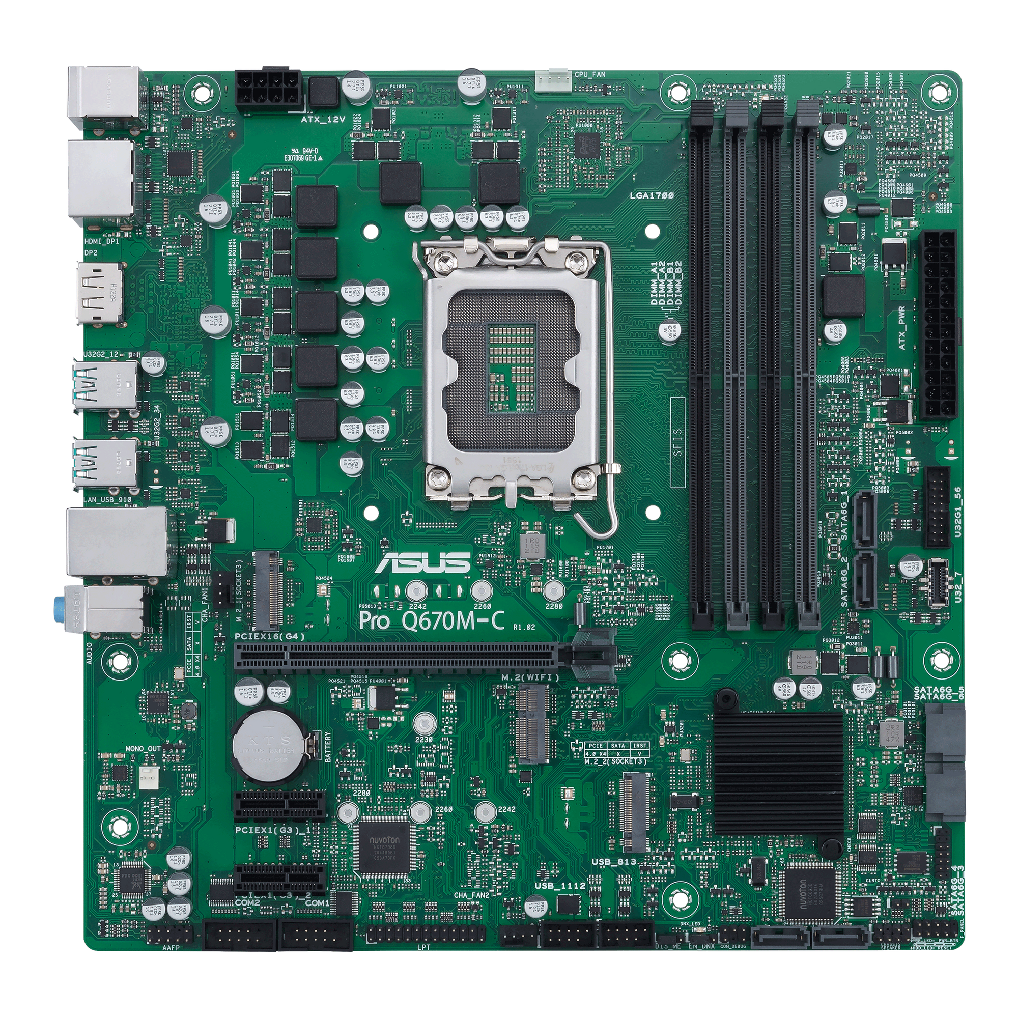 ASUS Pro Q670M-C-CSM Business-Mainboard Sockel Intel LGA 1700 thumbnail 4
