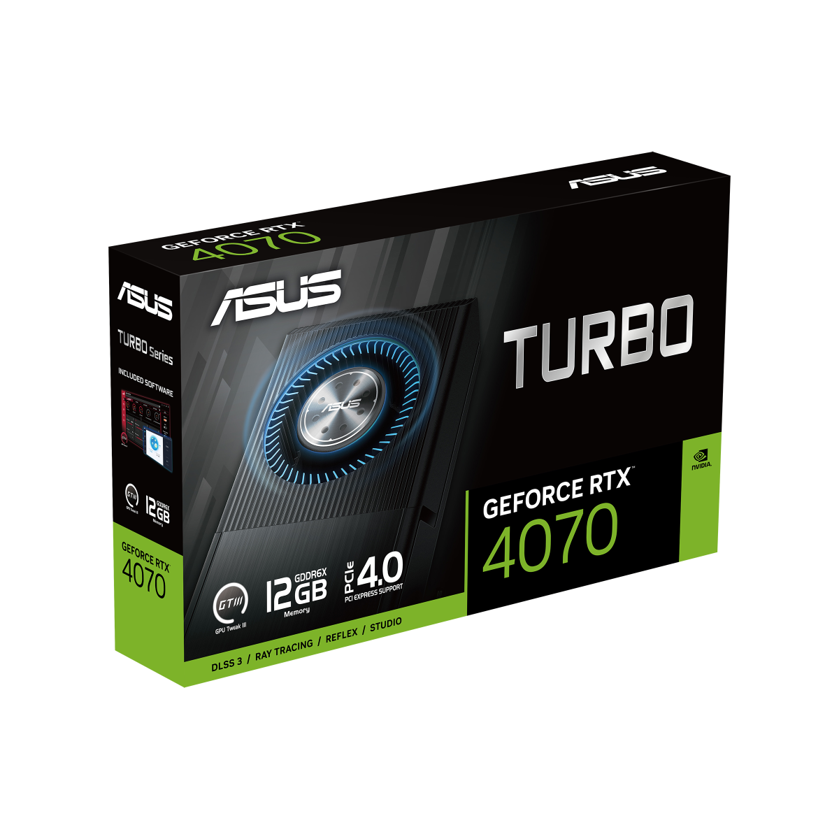 ASUS Turbo GeForce RTX 4070 12GB GDDR6X Gaming Grafikkarte 2