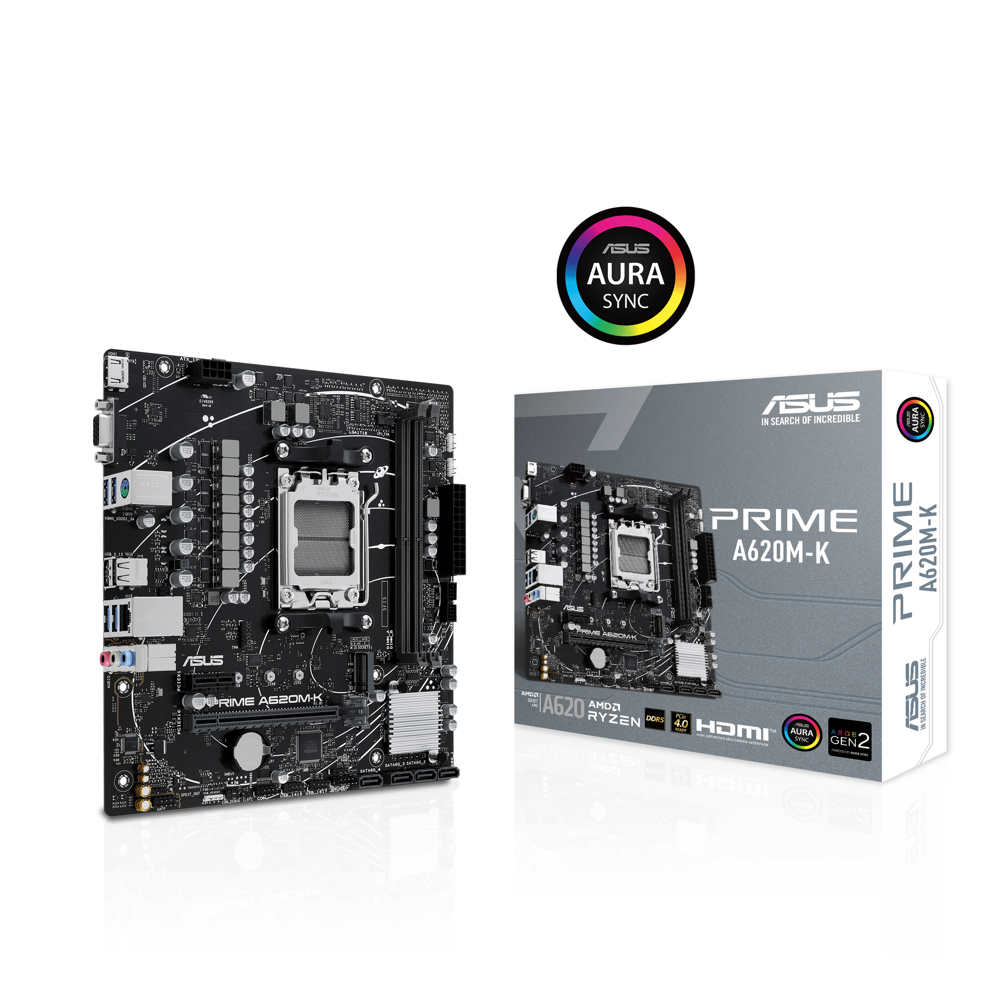 ASUS Prime A620M-K Mainboard Sockel AMD A620 1