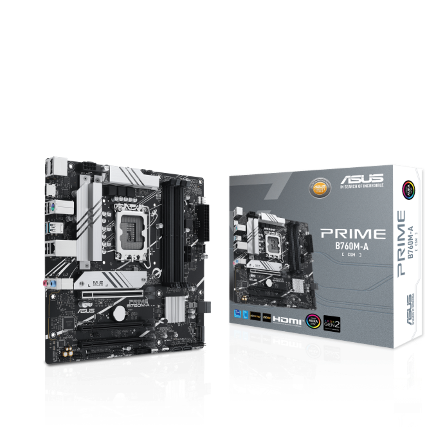 ASUS PRIME B760M-A-CSM Business Motherboard Socket Intel LGA 1700 thumbnail 1
