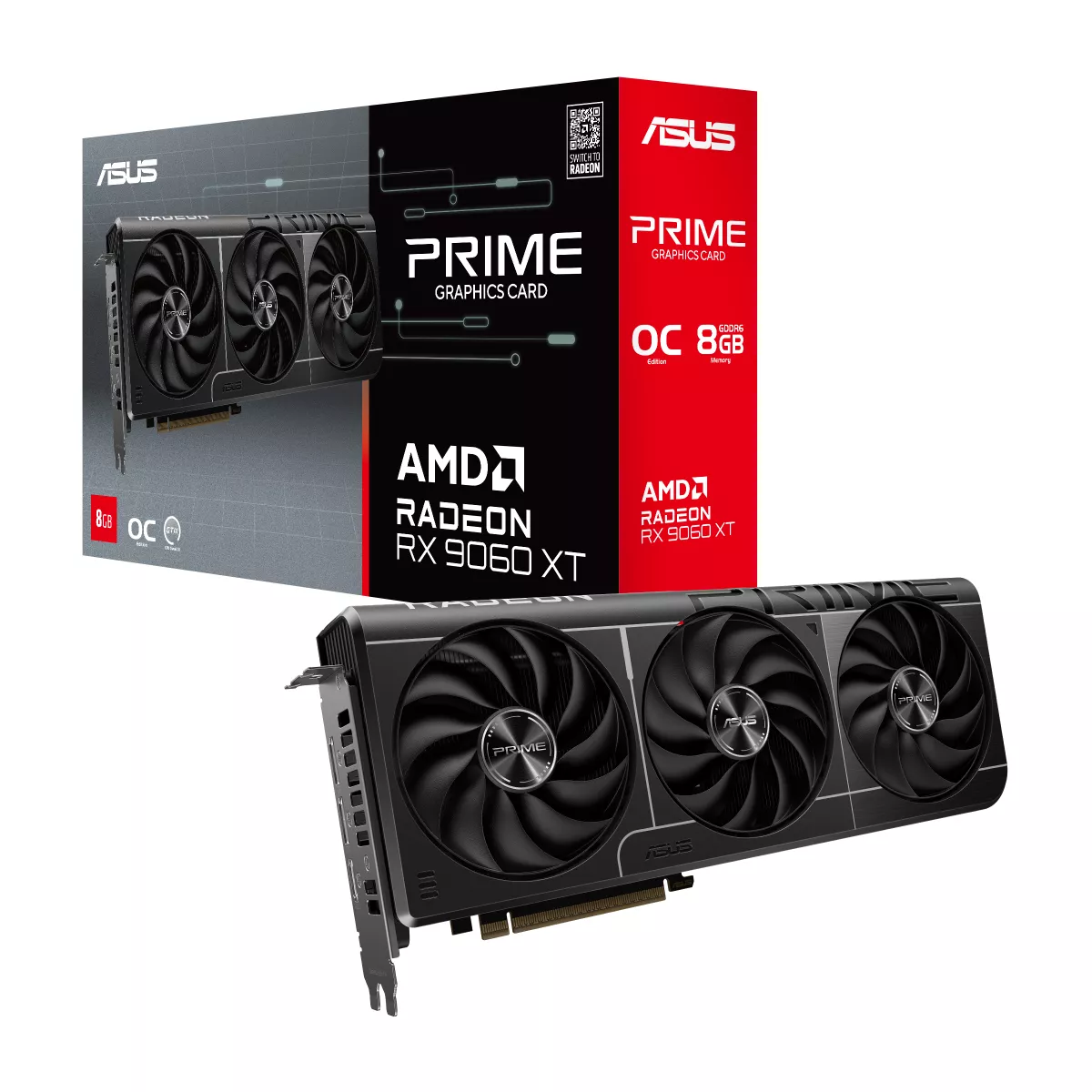ASUS Prime Radeon RX 9060 XT OC Edition 8GB GDDR6 Gaming Grafikkarte ASUS Prime Radeon RX 9060 XT OC Edition 8GB GDDR6 Gaming Grafikkarte