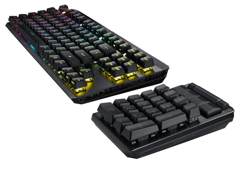 ASUS ROG Claymore II Wireless Gaming Keyboard, ROG RX Optical Switches, Detachable Numpad thumbnail 4