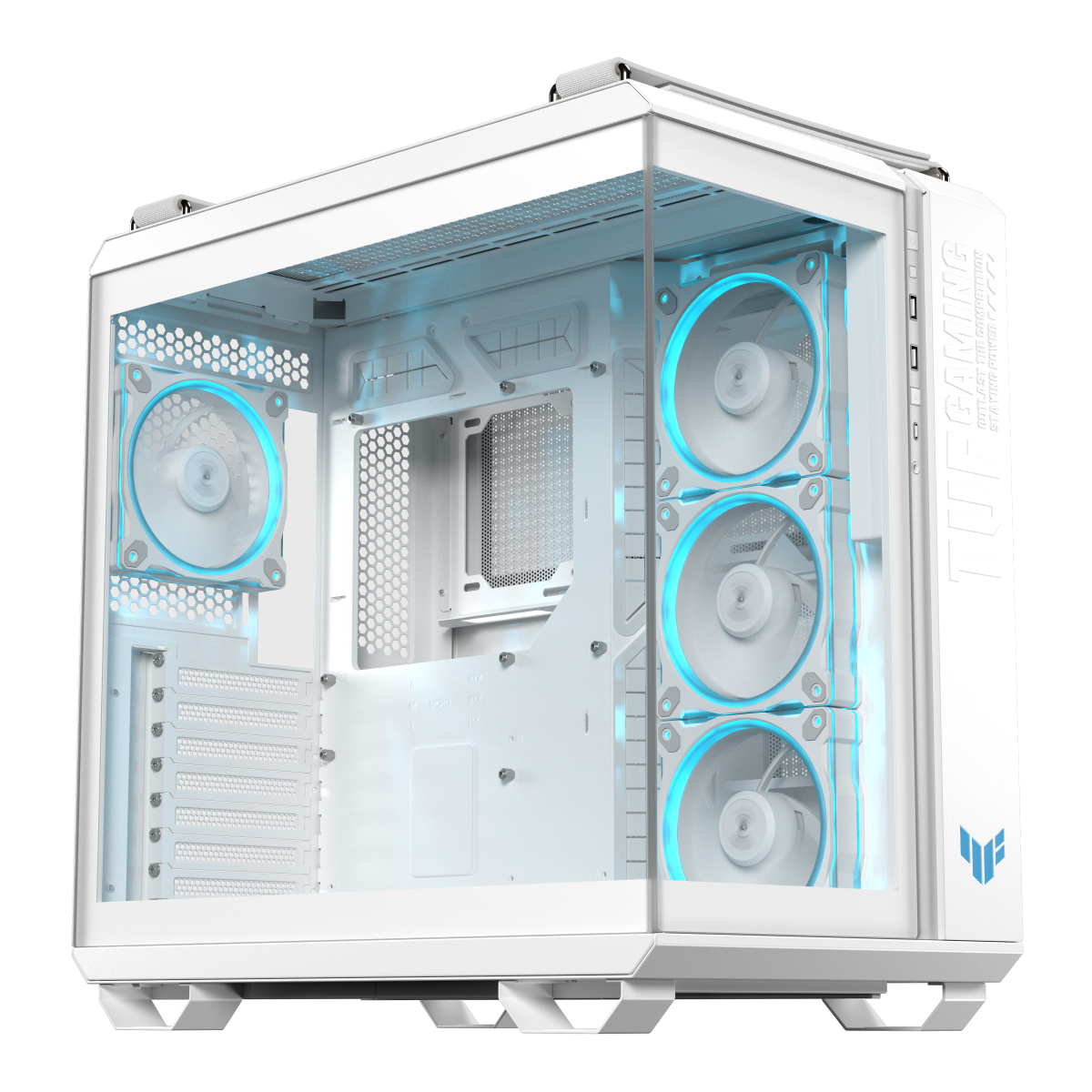 ASUS TUF GAMING GT502 Horizon TG ARGB White modulares Zweikammer-Gehäuse 