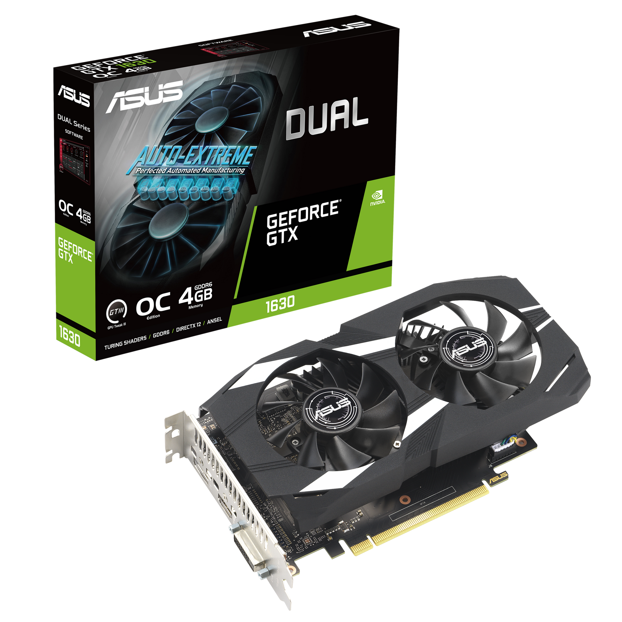 ASUS Dual GeForce GTX 1630 OC Edition 4GB GDDR6 Gaming Grafikkarte thumbnail 6