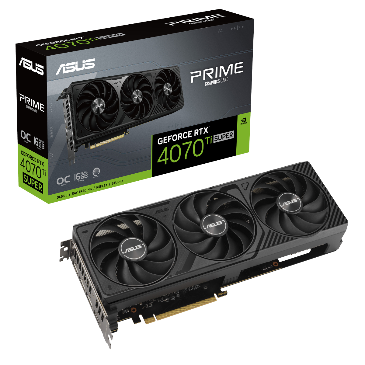 ASUS Prime GeForce RTX 4070 Ti SUPER OC Edition 16GB GDDR6X Gaming Grafikkarte