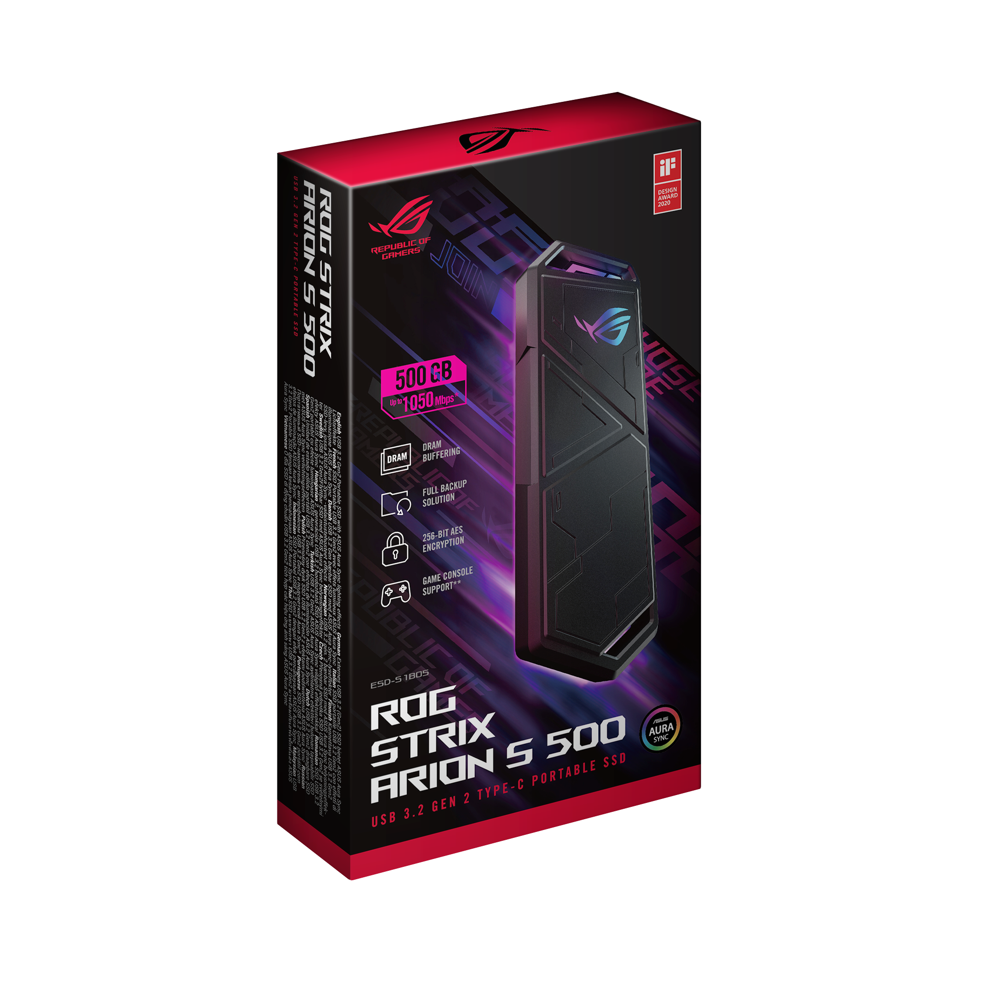 ASUS ROG STRIX Arion S500 Portable SSD thumbnail 3