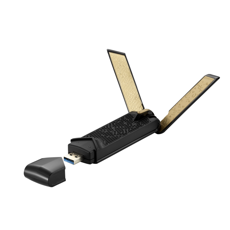 ASUS USB-AX56 Dual-Band AX1800 Adaptateur USB pour LAN sans fil (WiFi 6, antenne externe) thumbnail 4