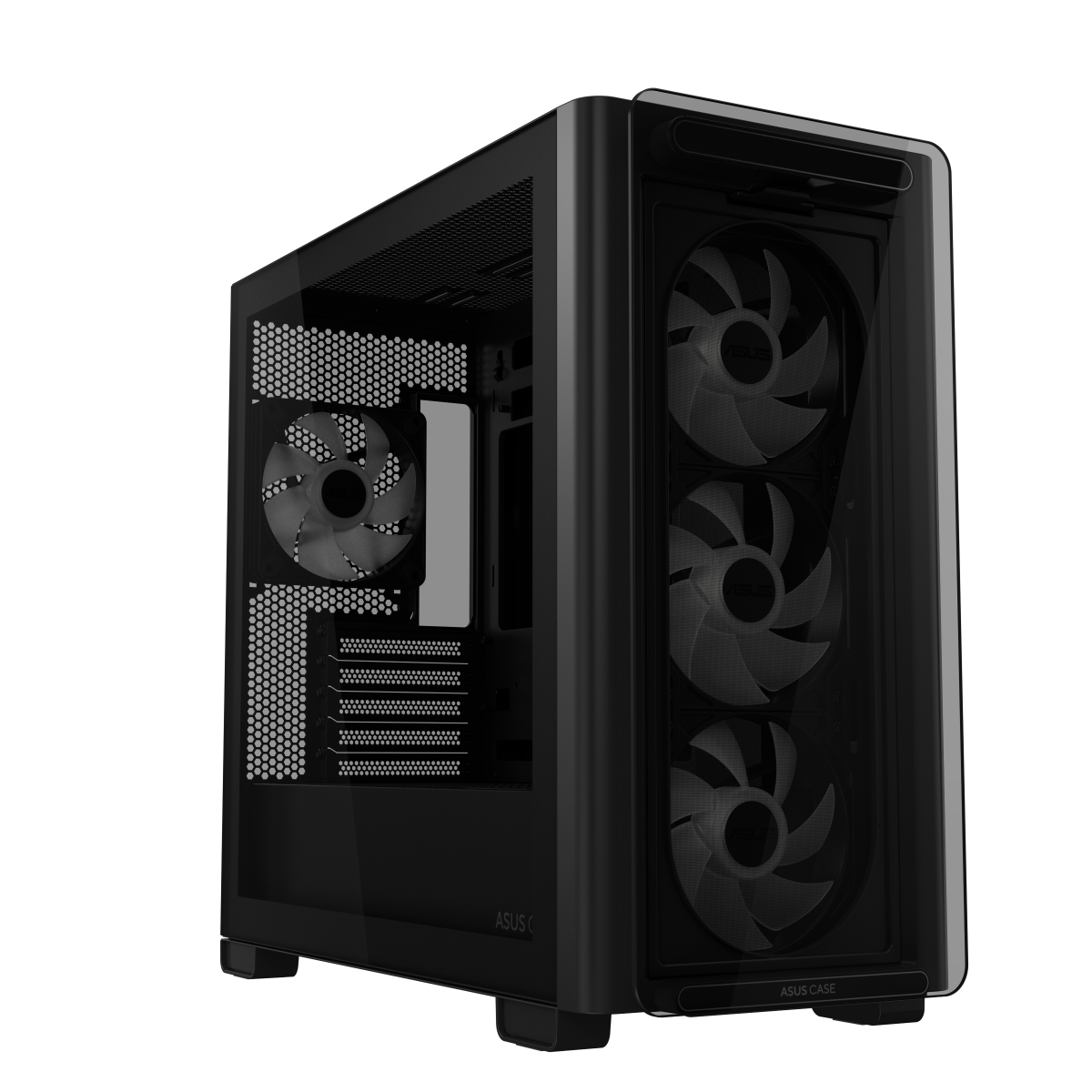 ASUS A23 PLUS TG ARGB Black microATX PC Gehäuse 