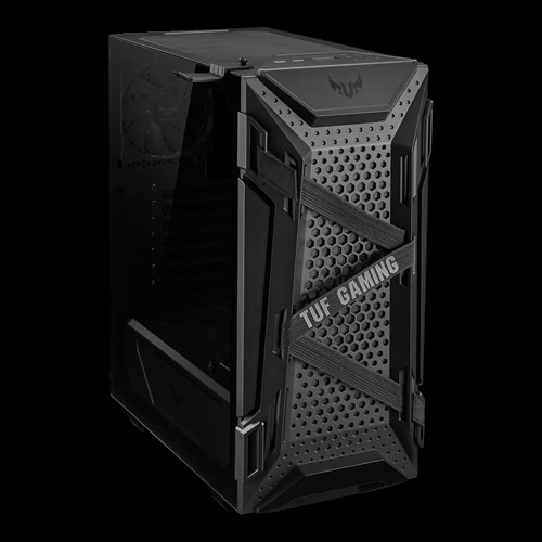 Boîtier PC ASUS TUF Gaming GT301 au format ATX avec panneau latéral