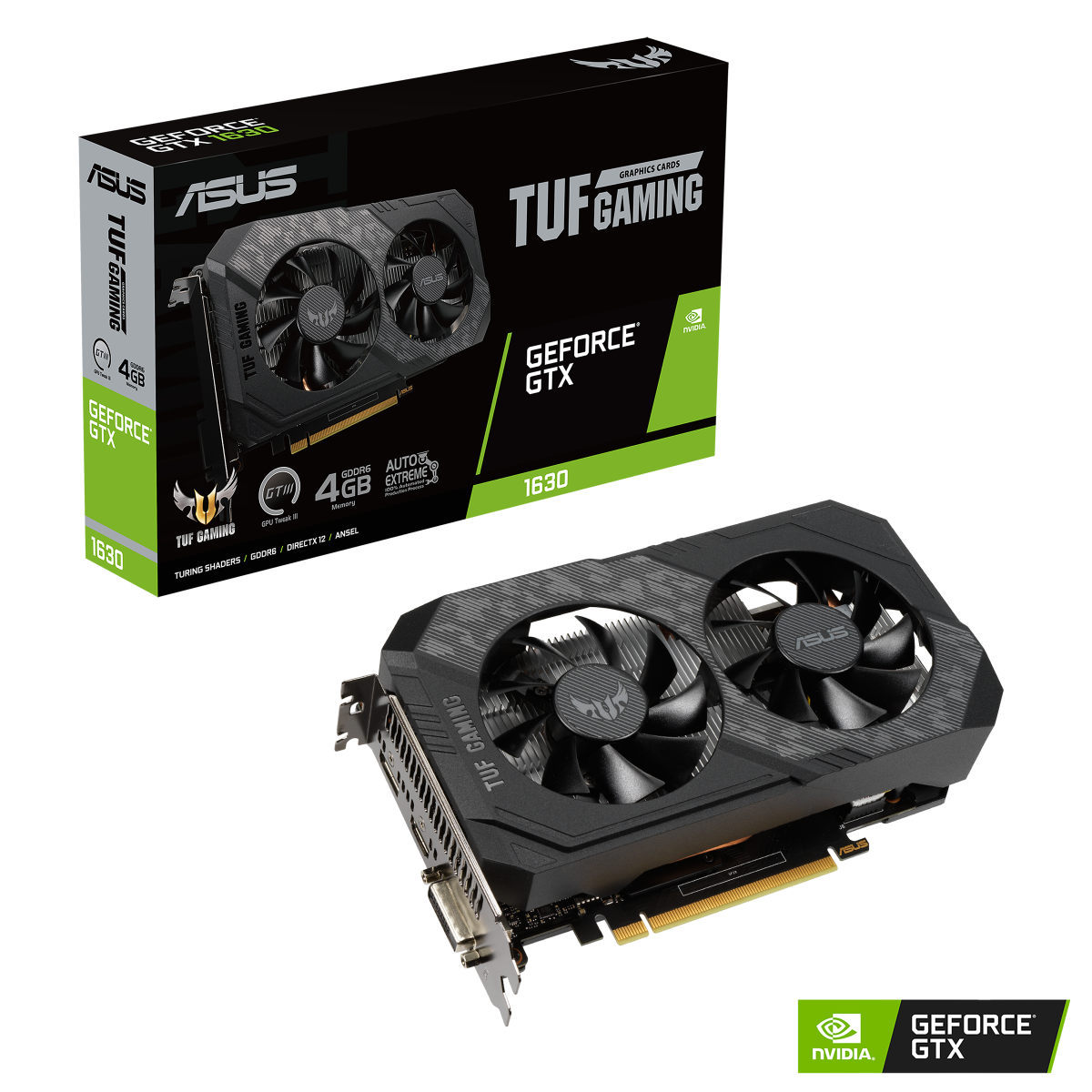 ASUS TUF Gaming GeForce GTX 1630 4GB Gaming Grafikkarte 1