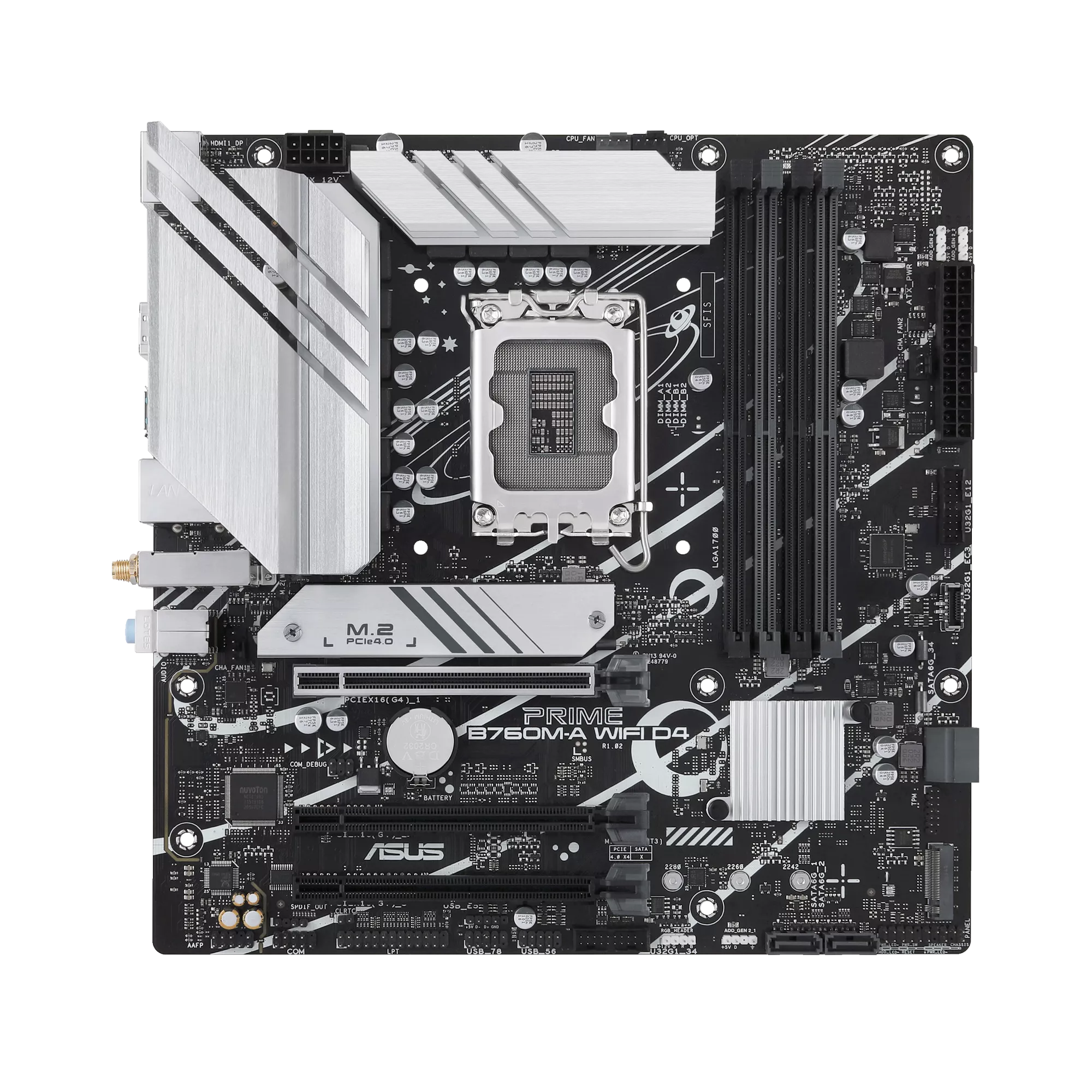 ASUS PRIME B760M-A WIFI D4 Gaming Mainboard Sockel Intel LGA 1700