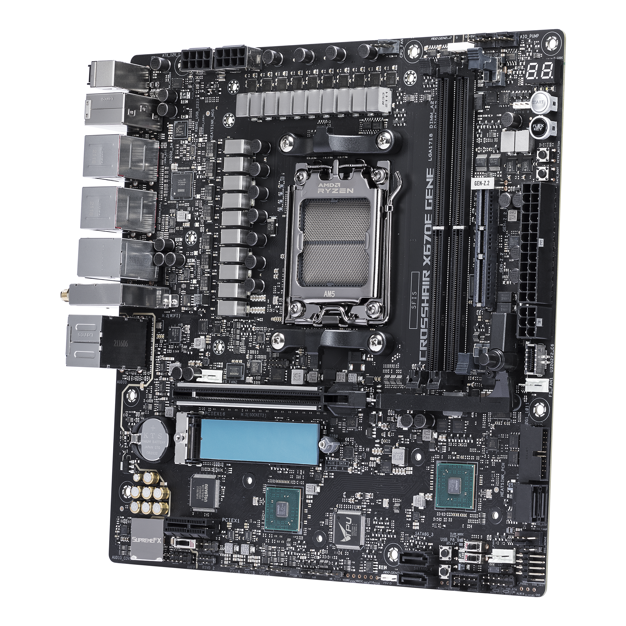 ASUS ROG CROSSHAIR X670E GENE Gaming Motherboard Socket AMD AM5 thumbnail 2