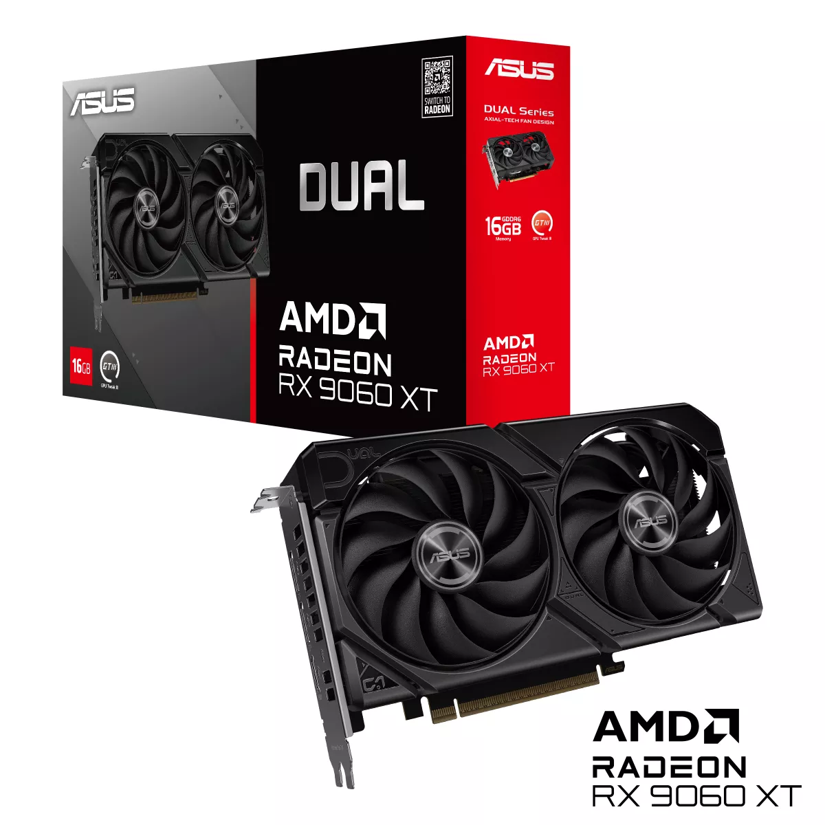 ASUS Dual Radeon RX9060XT 16G GDDR6 Gaming Grafikkarte