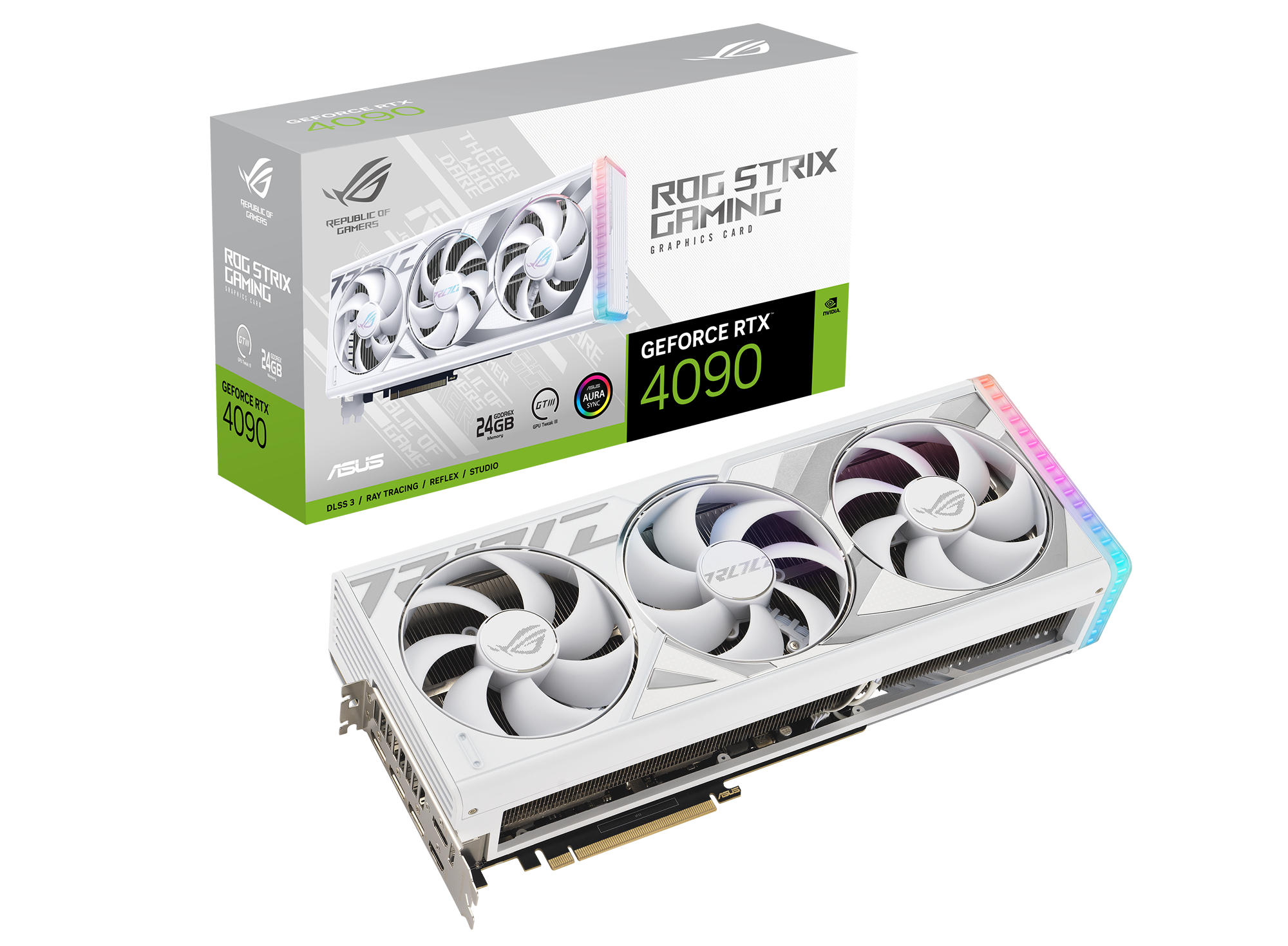 ASUS ROG Strix GeForce RTX 4090 24GB White Edition Gaming Graphics Card