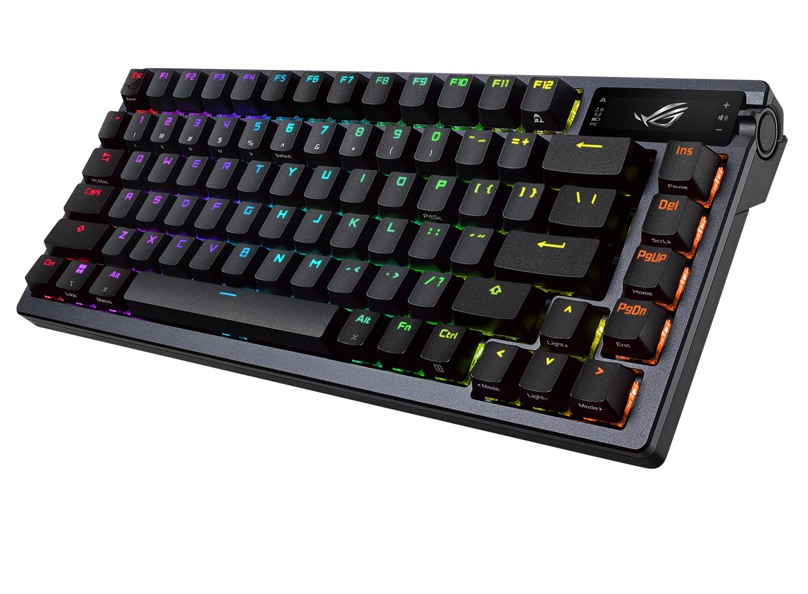 ASUS ROG AZOTH 75% Wireless DIY Custom RGB Gaming Keyboard, NX Red Switches, OLED Display, PBT Keycaps thumbnail 6