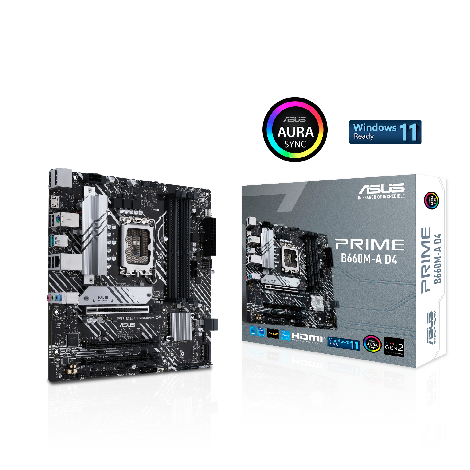 ASUS PRIME LGA1700 B660M-A D4  DDR4 mATX MB Carte mère thumbnail 3