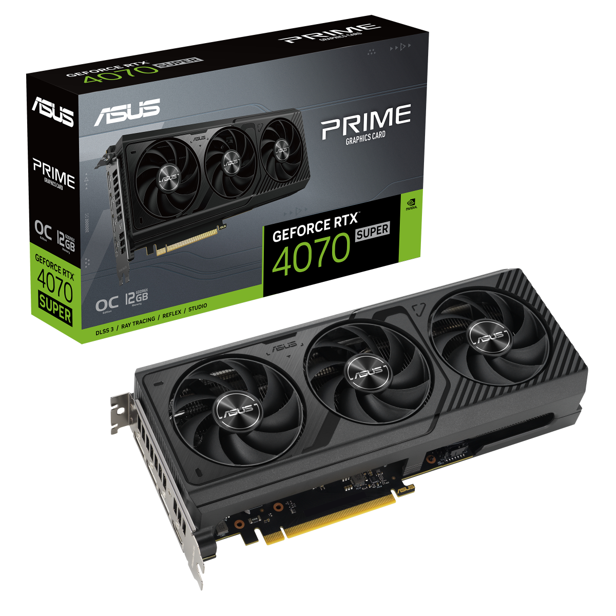 ASUS Prime GeForce RTX 4070 SUPER OC Edition 12GB GDDR6X Gaming Grafikkarte