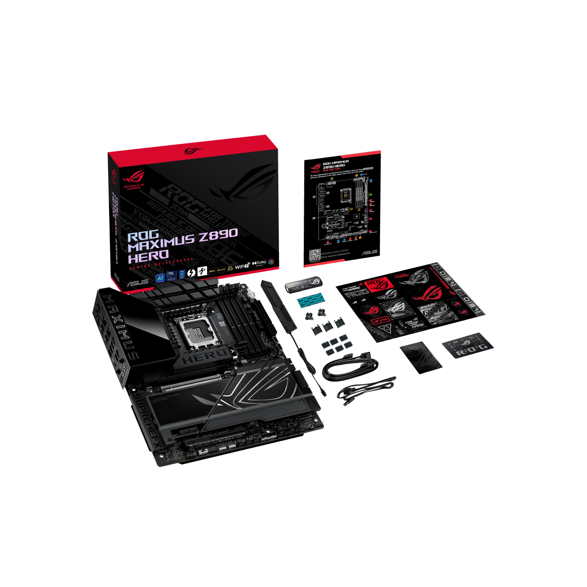 ASUS ROG MAXIMUS Z890 HERO Gaming Mainboard Sockel Intel LGA 1851 2