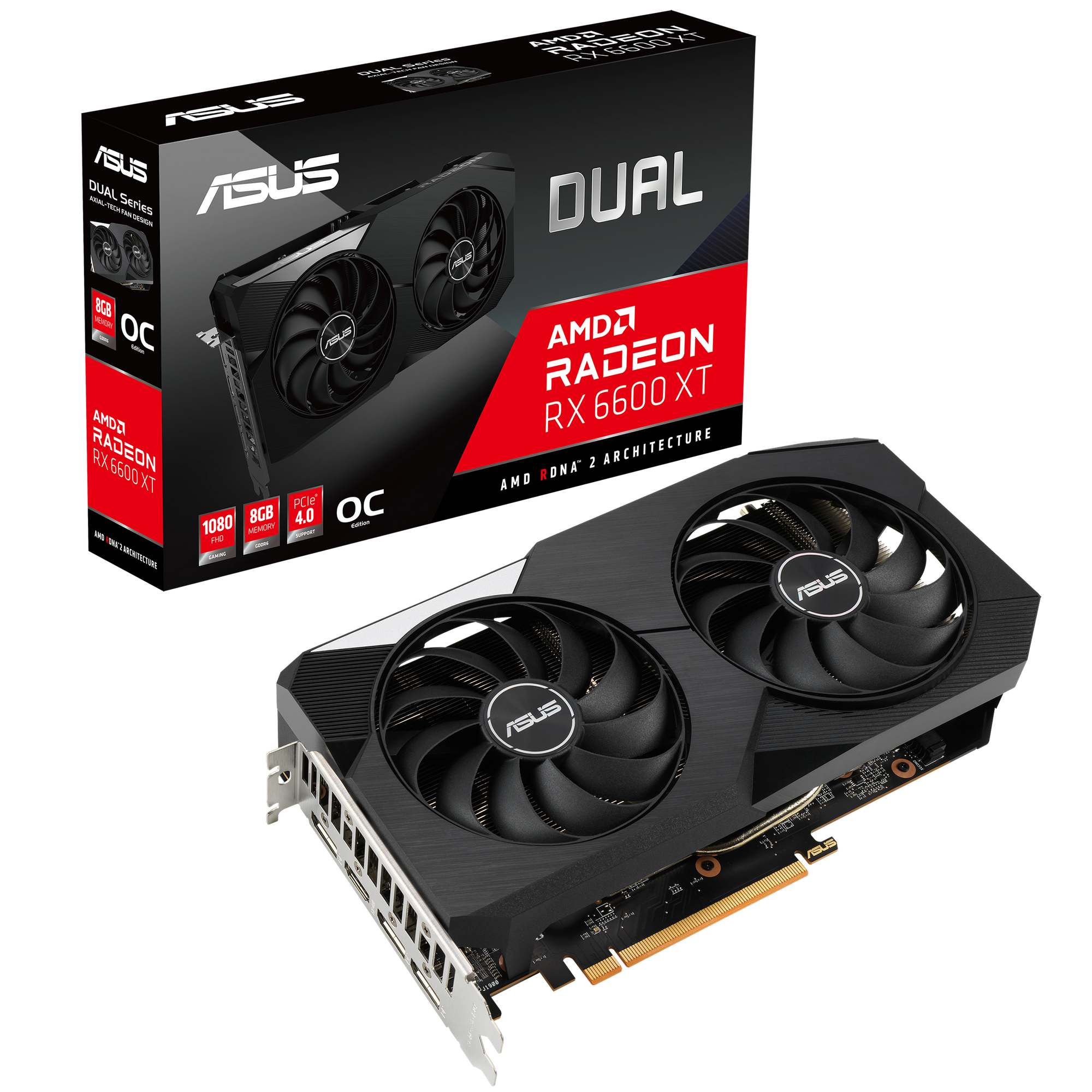 ASUS Dual AMD Radeon RX6600XT OC Edition Carte graphique de jeu thumbnail 4