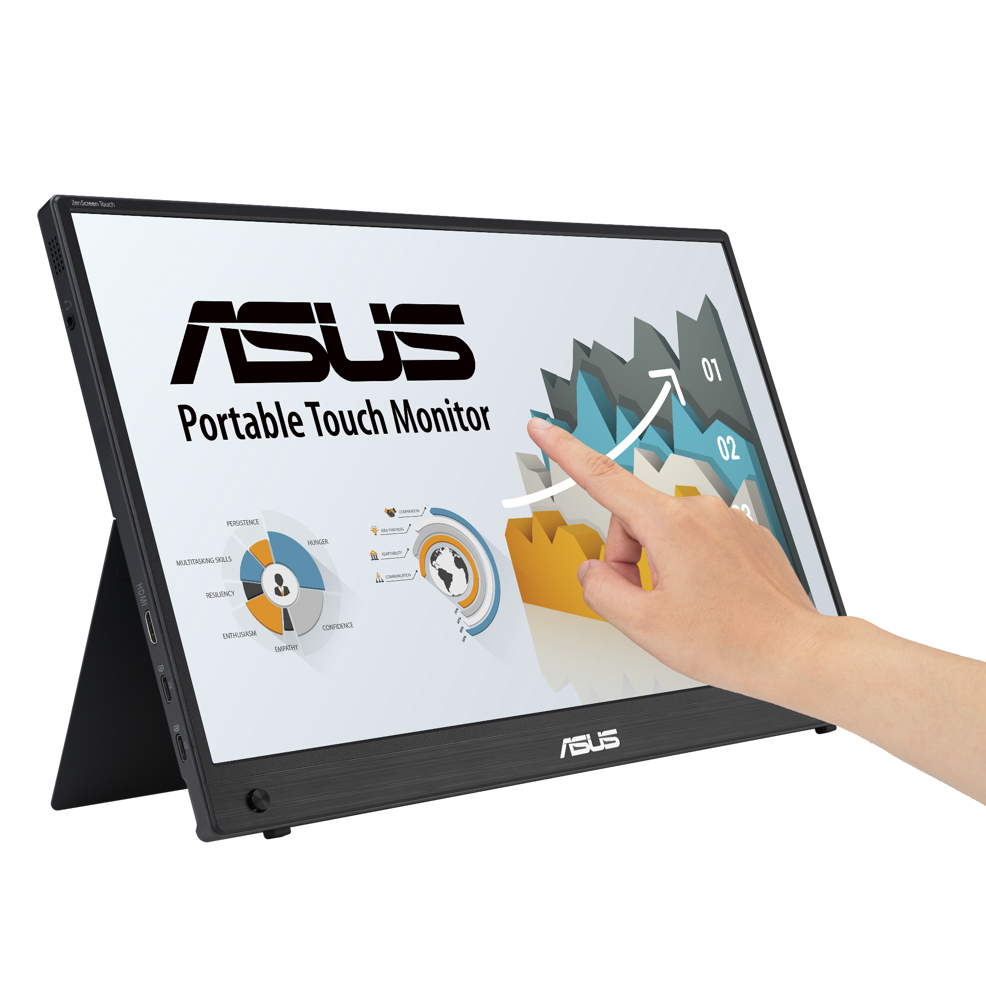 ASUS ZenScreen Touch MB16AHT tragbarer 15,6-Zoll Monitor thumbnail 3