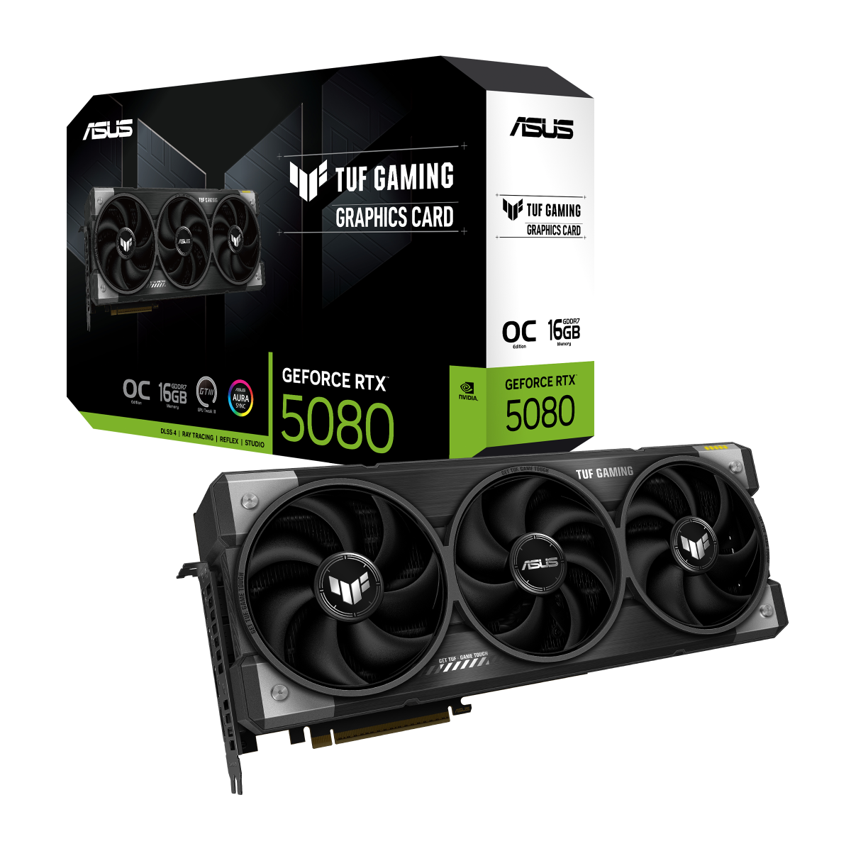 ASUS TUF Gaming GeForce RTX 5080 OC Edition 16GB GDDR7 Gaming Grafikkarte 