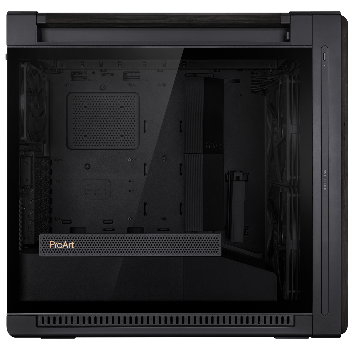 ASUS ProArt PA602 Wood Edition Tempered Glass E-ATX PC Gehäuse thumbnail 6