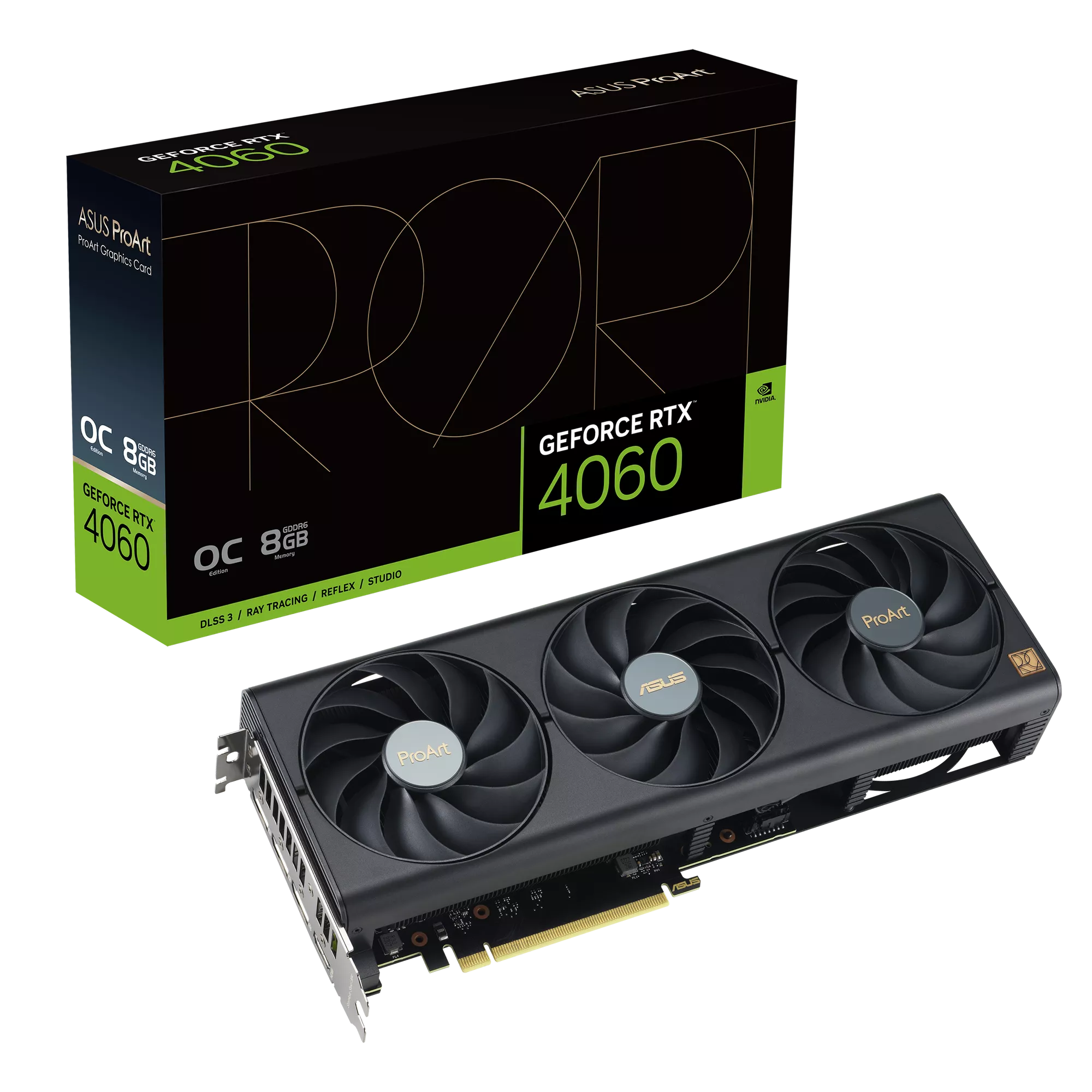 ASUS ProArt GeForce RTX 4060 OC Edition 8GB GDDR6 Gaming Grafikkarte