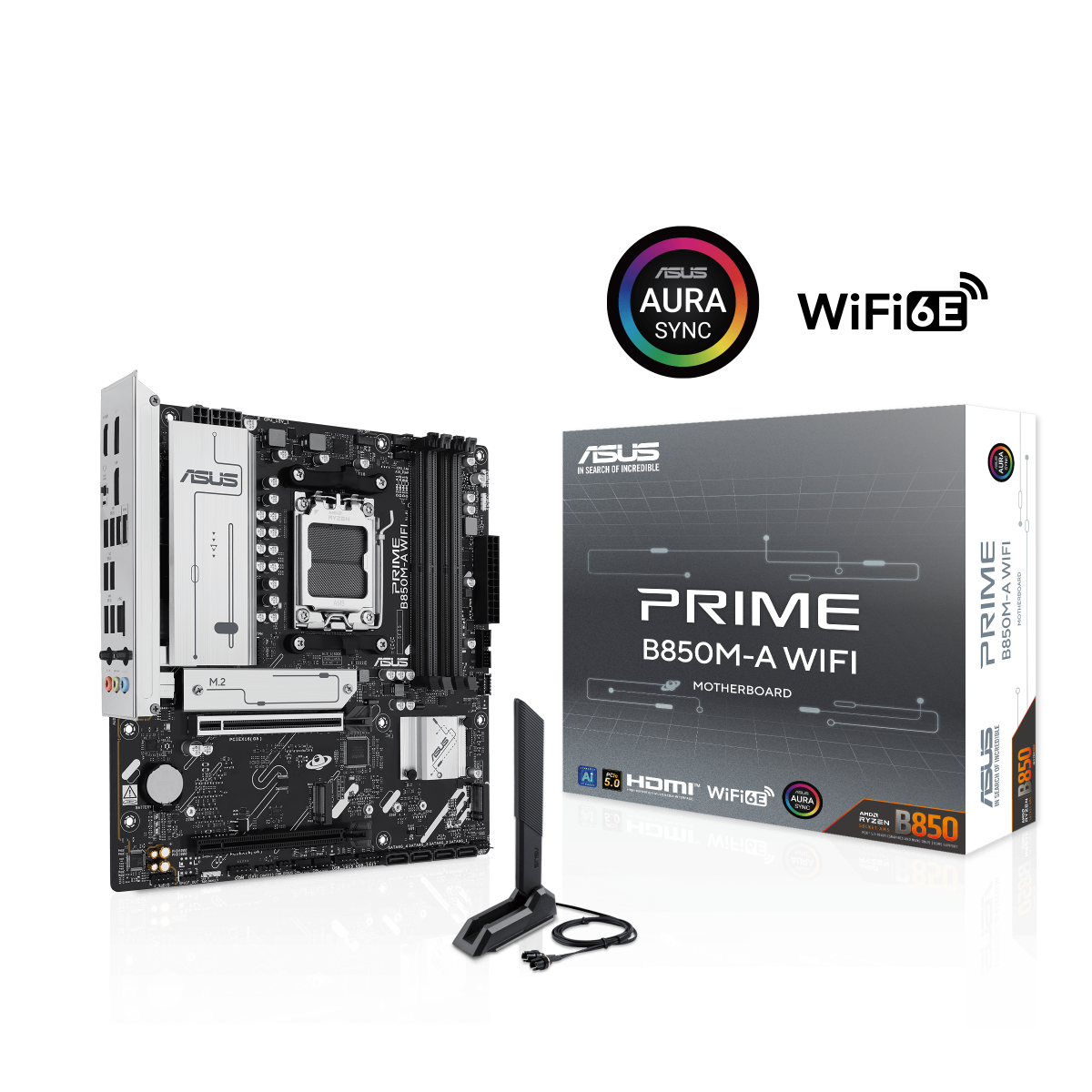 ASUS PRIME B850M-A WIFI Gaming Mainboard Sockel AMD AM5 1