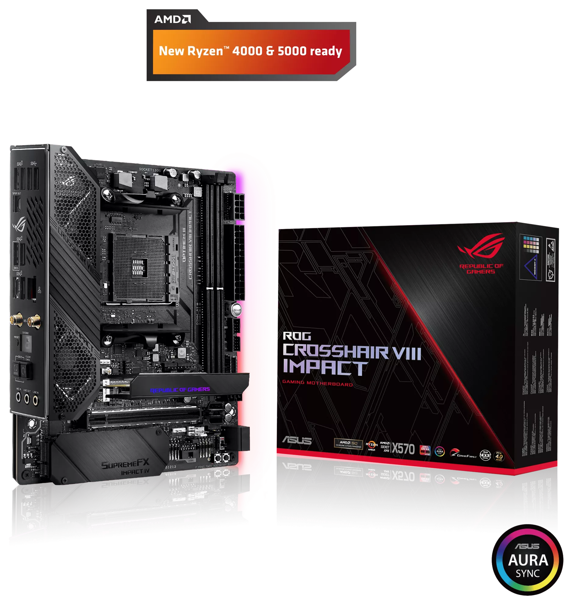 ASUS ROG Crosshair VIII Impact Gaming Mainboard