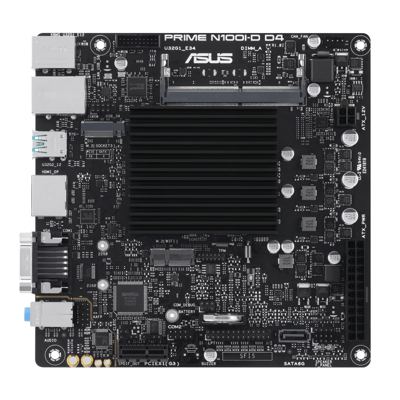 ASUS Prime N100I-D D4 Mainboard Intel N100 thumbnail 5