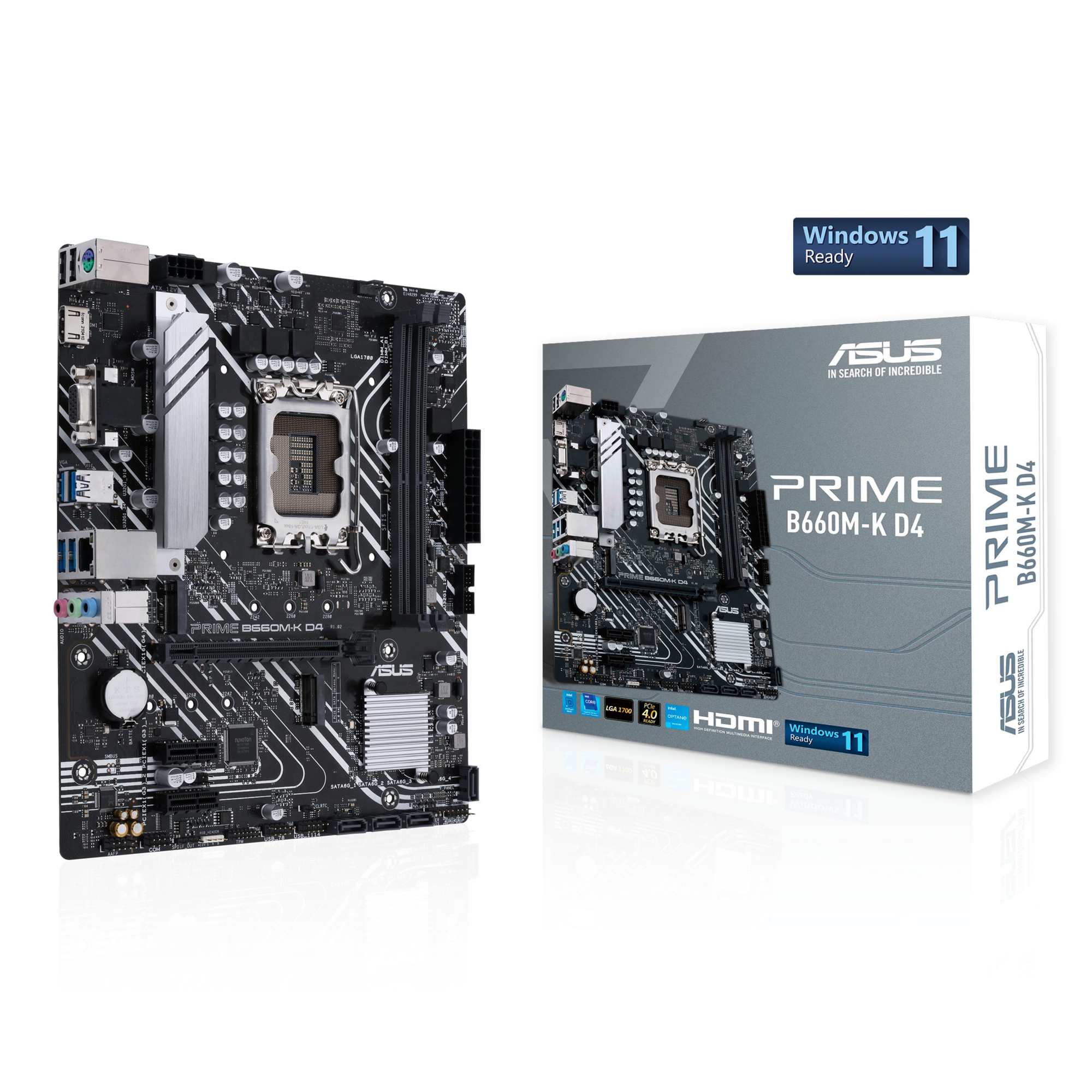 ASUS PRIME B660M-K D4 Gaming Mainboard Sockel Intel LGA 1700 1