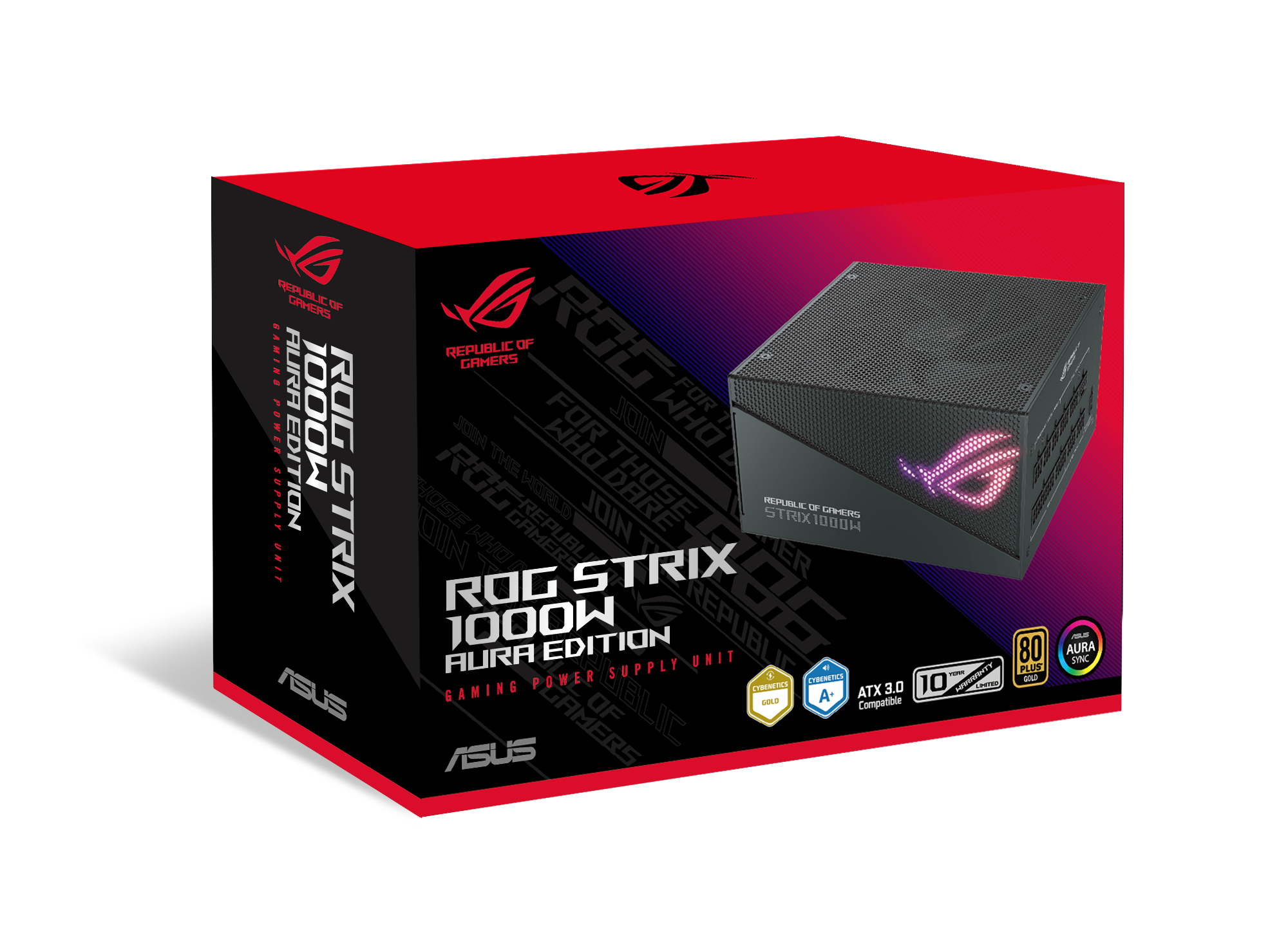 ASUS ROG STRIX 1000W Gold Aura Edition RGB Netzteil thumbnail 6