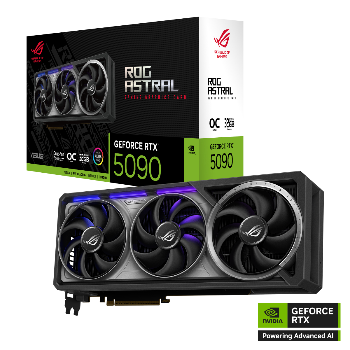 ASUS ROG Astral GeForce RTX 5090 32GB GDDR7 OC Edition Gaming Grafikkarte