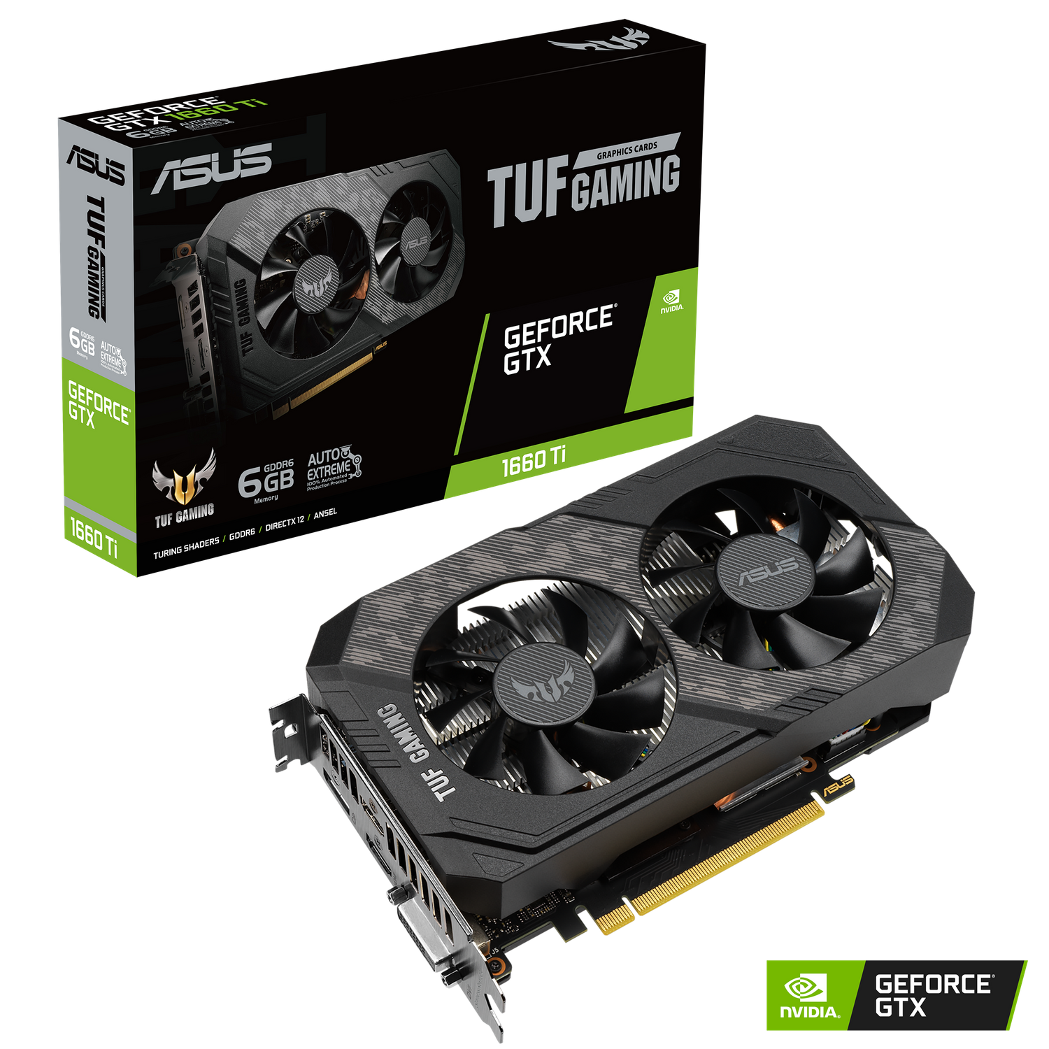 ASUS TUF NVIDIA GeForce GTX 1660 TI 6G Gaming Grafikkarte 1