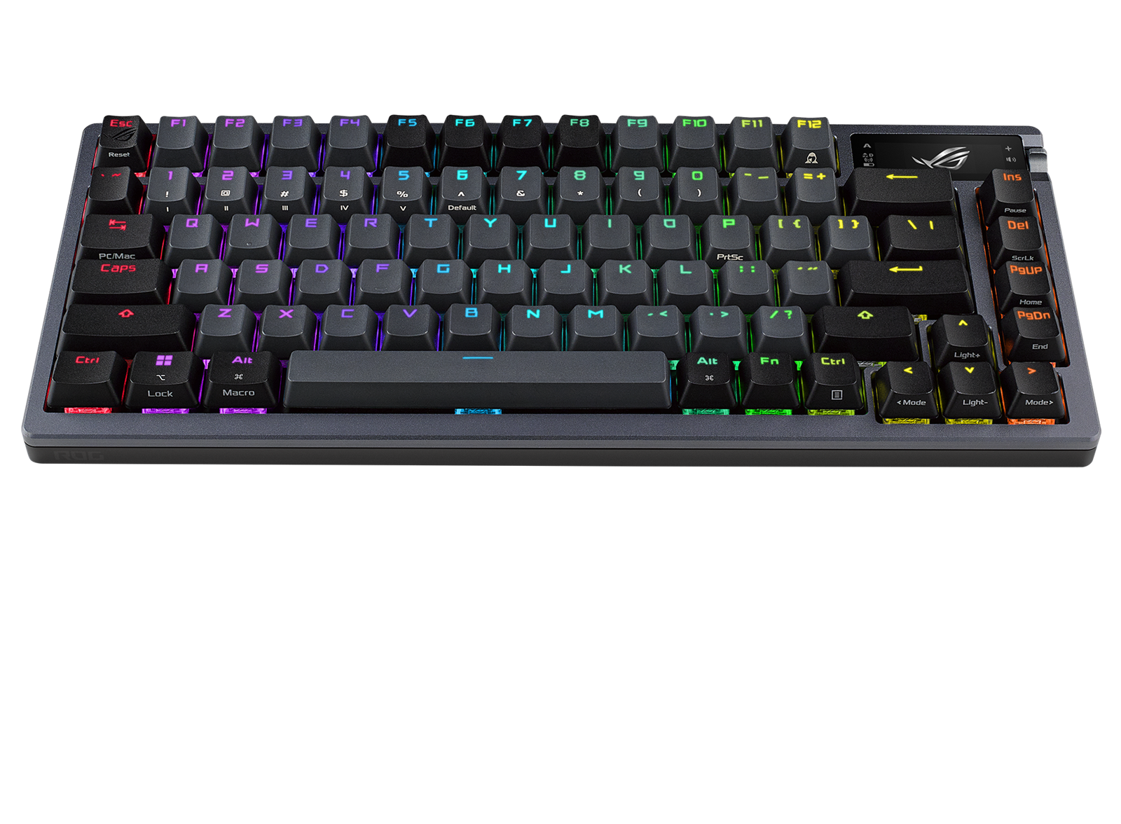 ASUS ROG AZOTH 75% Wireless DIY Custom RGB Gaming Keyboard, NX Red Switches, OLED Display, PBT Keycaps thumbnail 2