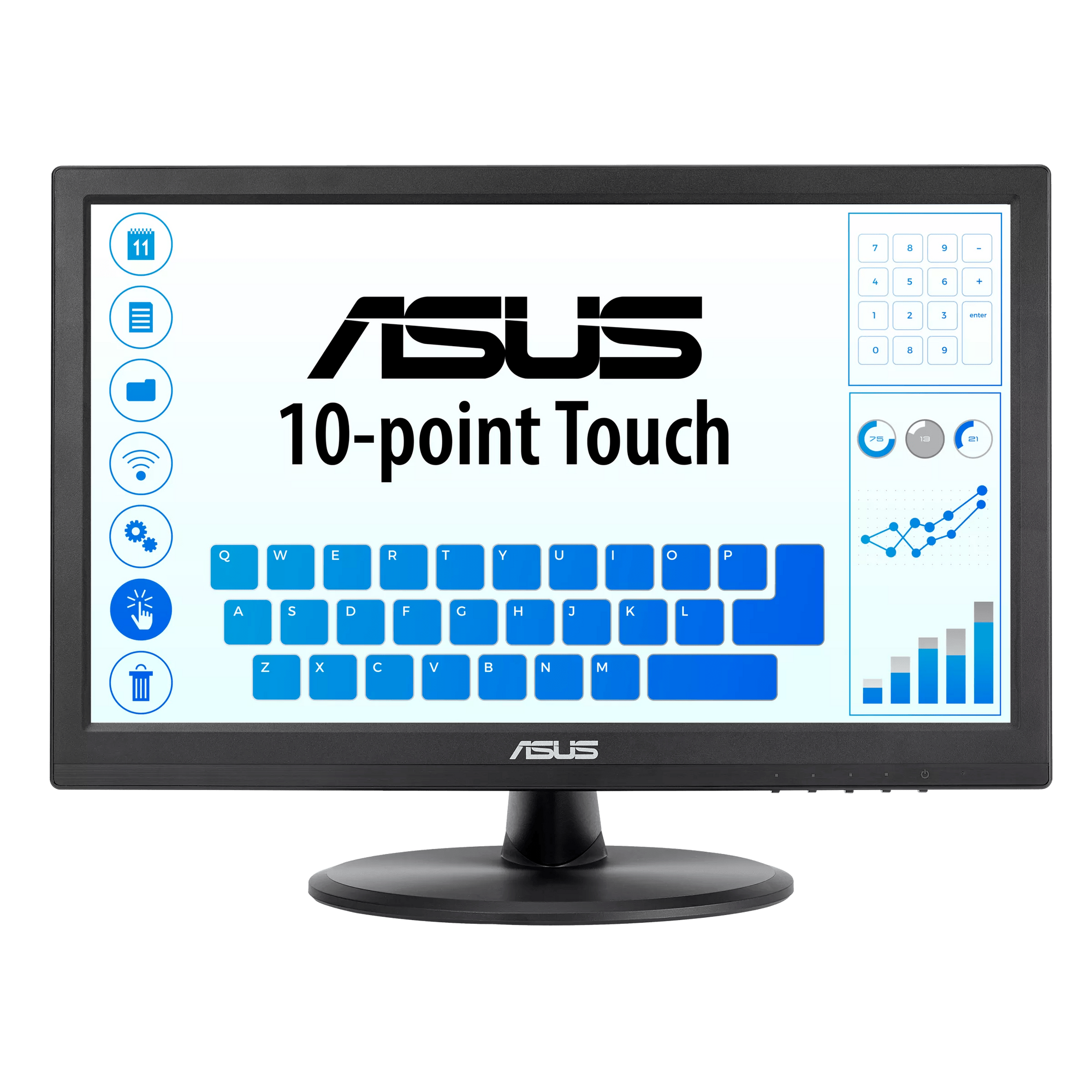 ASUS VT168HR Moniteur tactile 15,6" (15,6" (1366x768), tactile 10 points, HDMI, VGA) 1